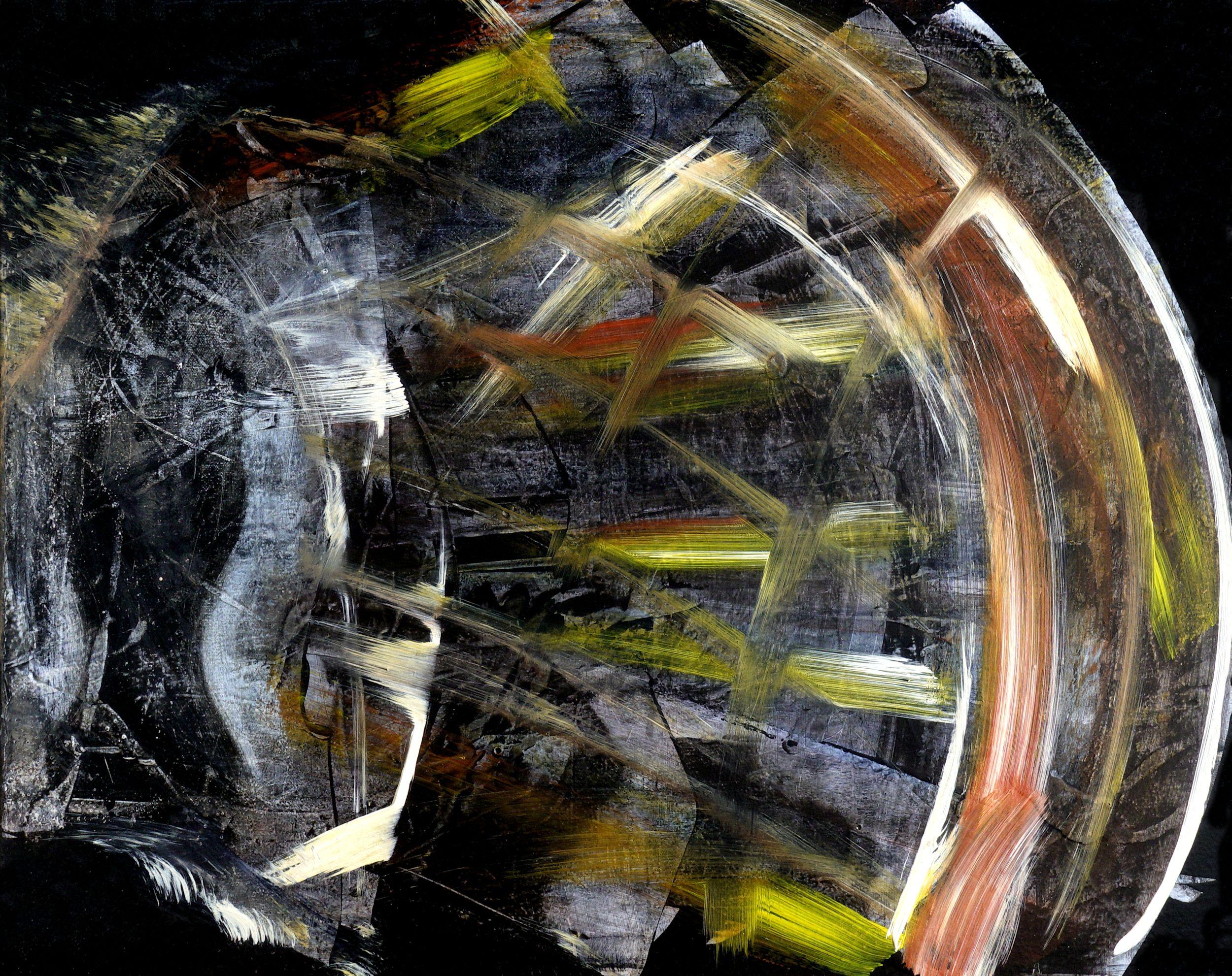 Abstract Painting di Newel Hunter - Antitesi, Pittura, Acrilico su tela