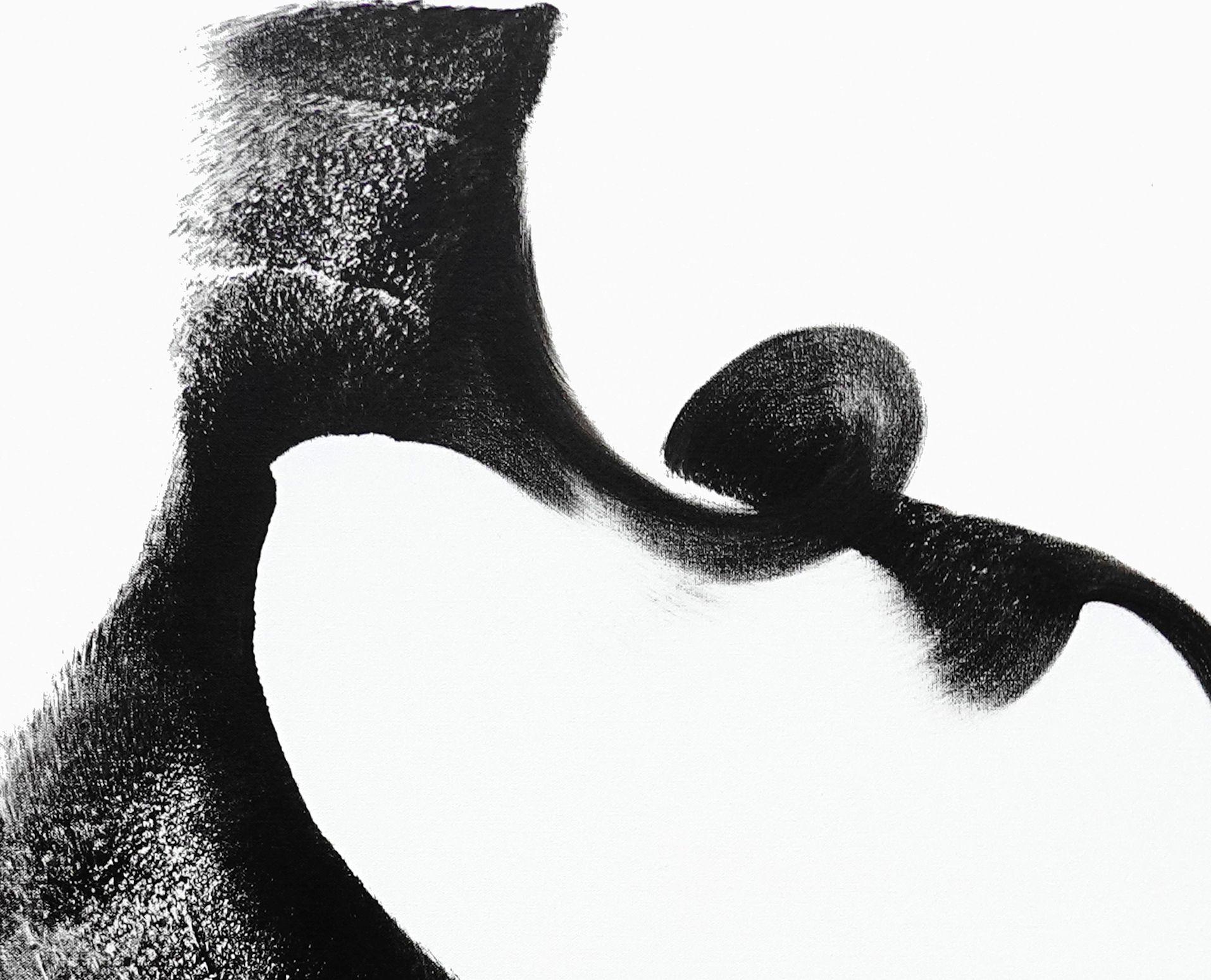Black TIE, Pittura, Acrilico su tela - Painting di Newel Hunter
