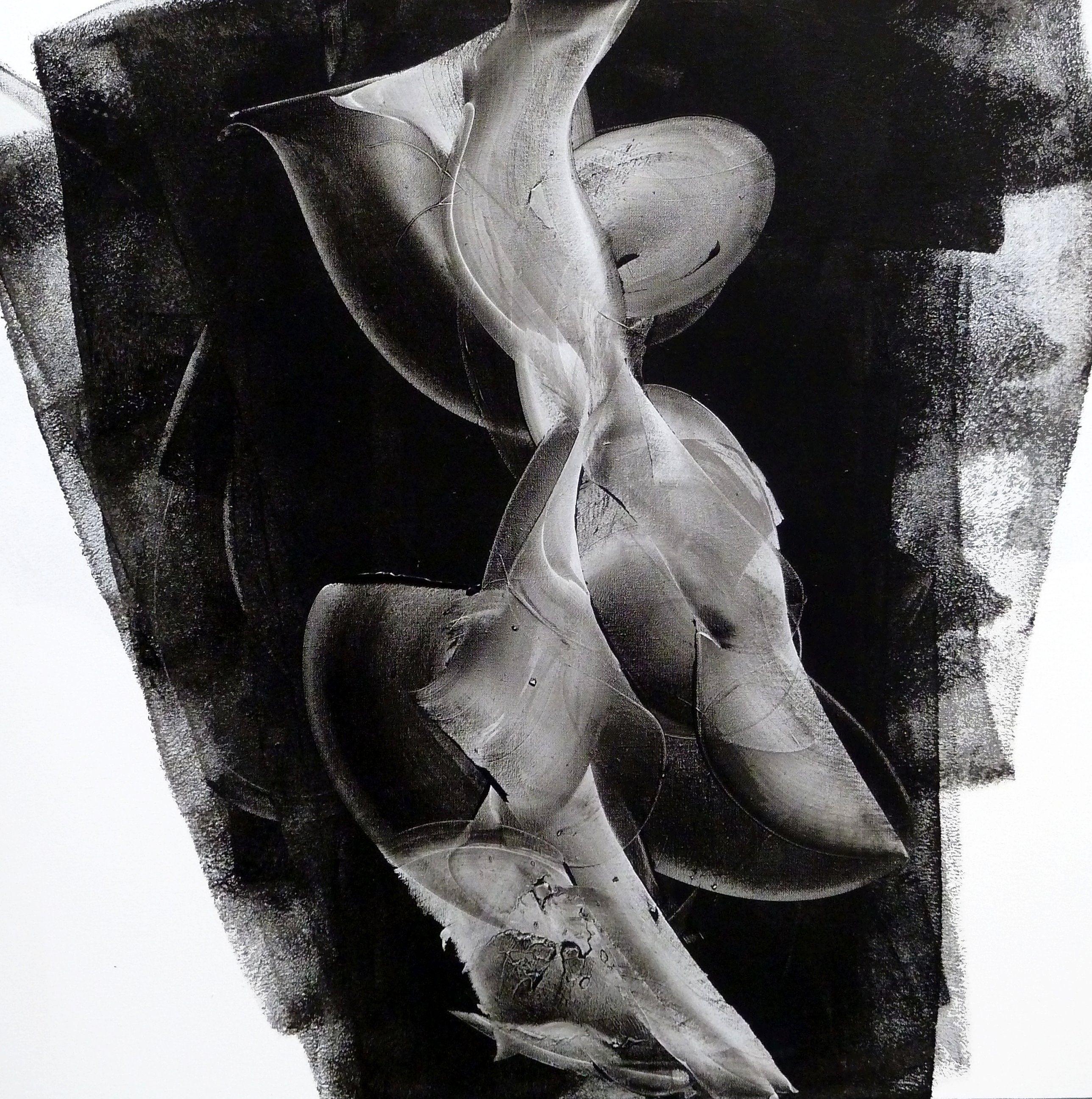 Abstract Painting di Newel Hunter - Fioritura, Pittura, Acrilico su tela
