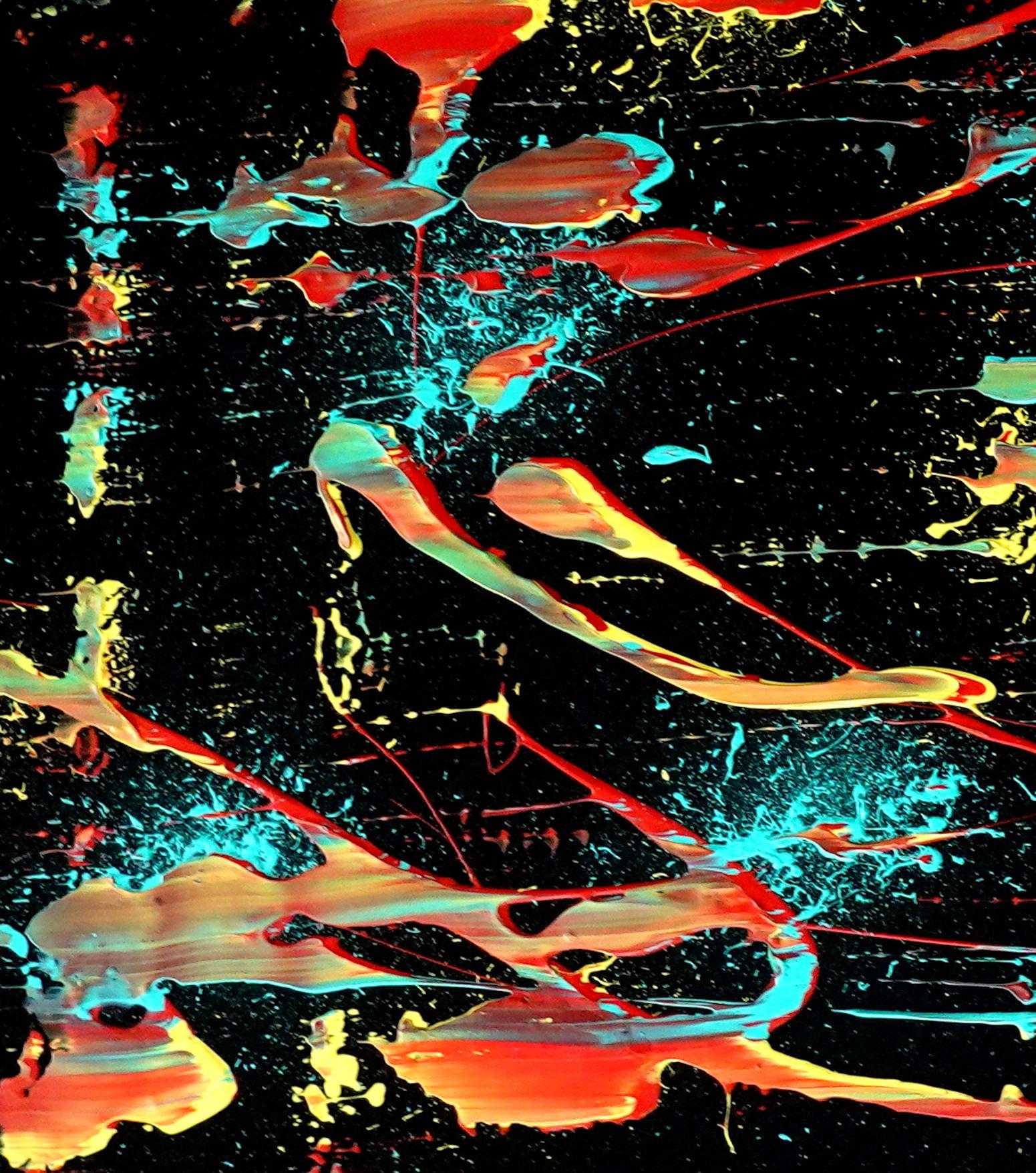 Cura e alimentazione, Pittura, Acrilico su tela - Painting Astratto di Newel Hunter