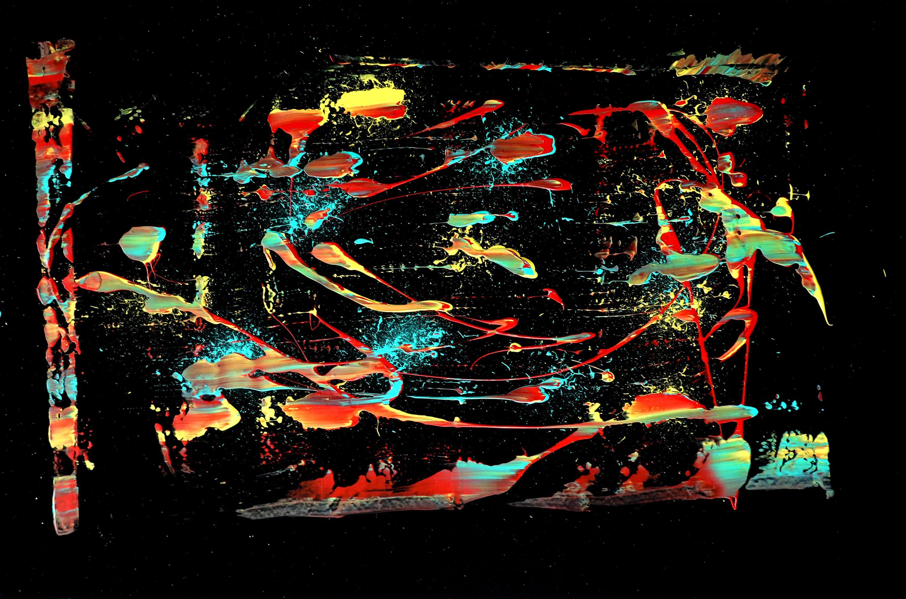 Abstract Painting di Newel Hunter - Cura e alimentazione, Pittura, Acrilico su tela