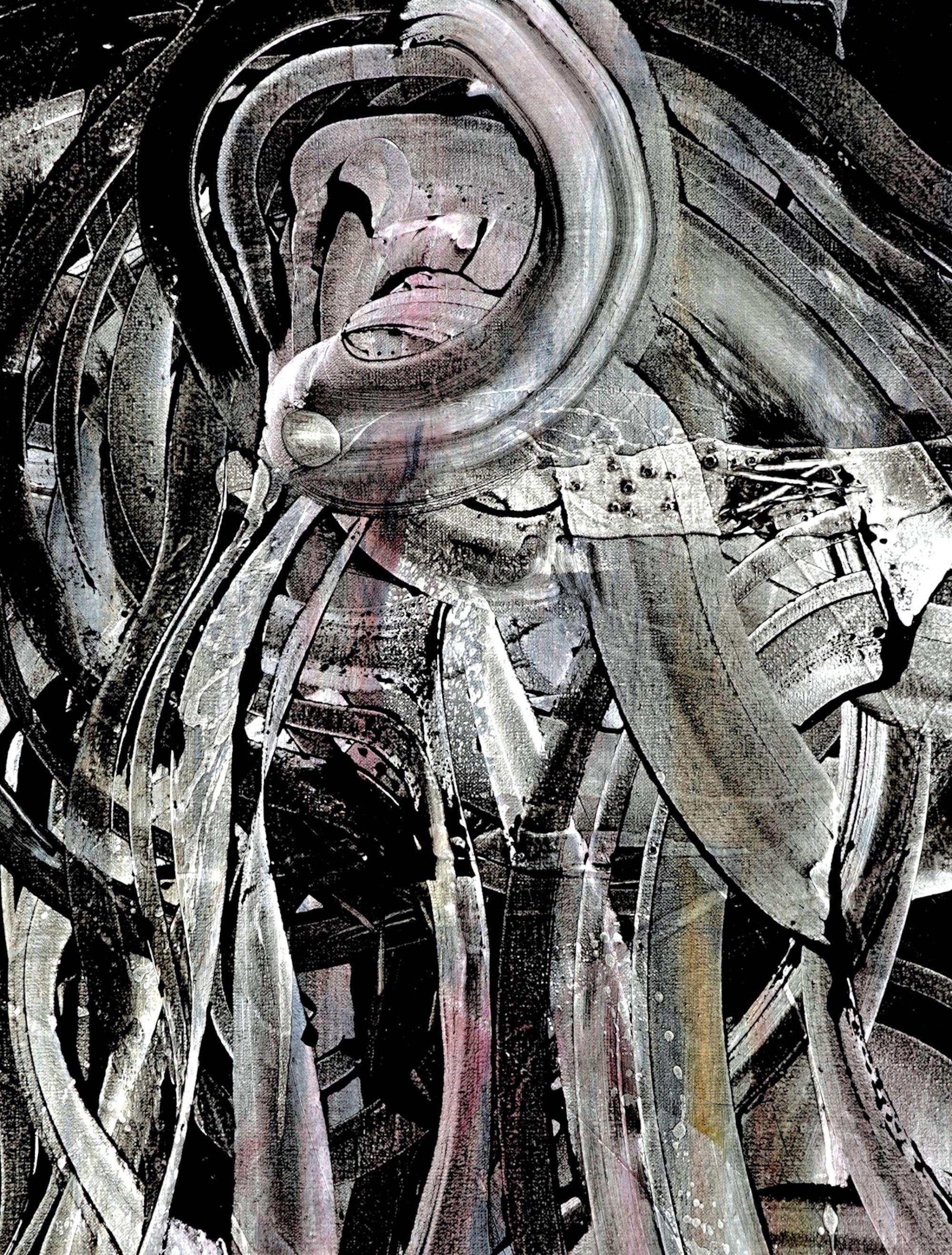 Controllo delle valvole, Pittura, Acrilico su tela - Painting di Newel Hunter