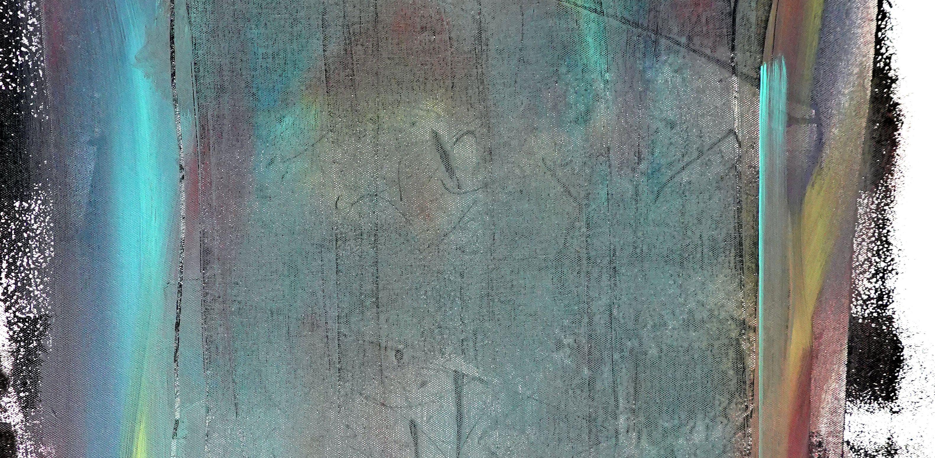 Contenimento, Pittura, Acrilico su tela - Painting Astratto di Newel Hunter