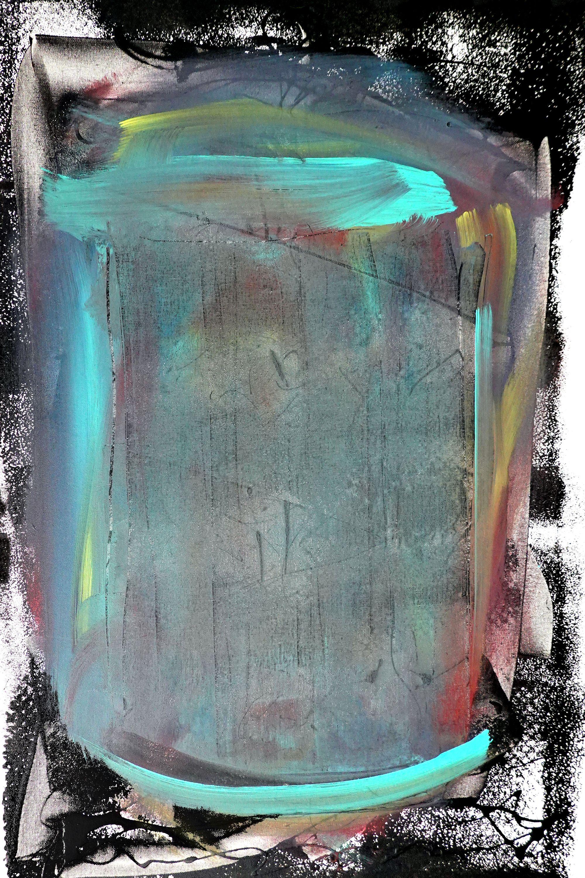 Abstract Painting di Newel Hunter - Contenimento, Pittura, Acrilico su tela
