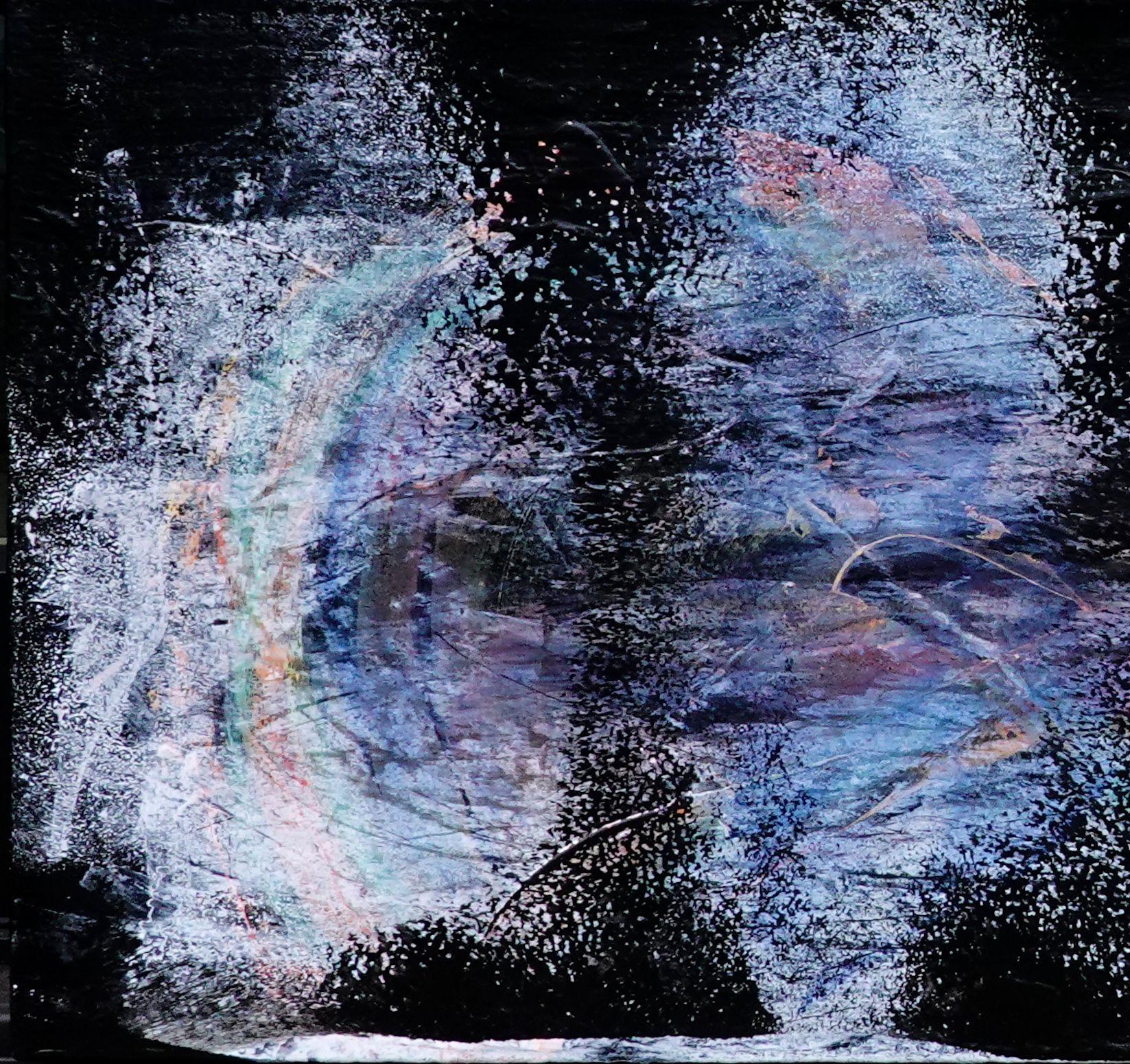 Puerta a Puerta, Pintura, Acrílico sobre lienzo - Painting de Newel Hunter
