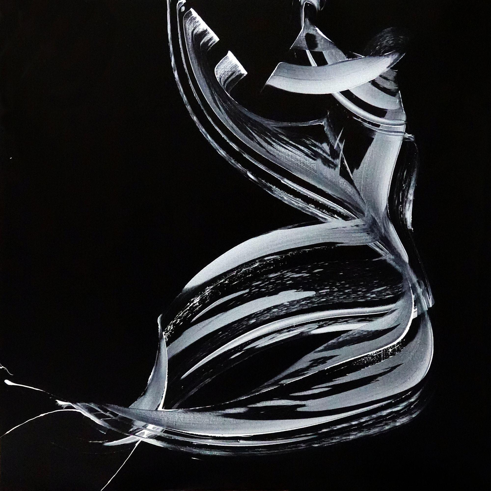 Abstract Painting di Newel Hunter - Drifters, Pittura, Acrilico su tela