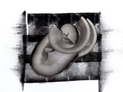Agacharse y cubrirse, Pintura, Acrílico sobre lienzo