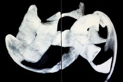 Face to Face Diptych, Painting, Acrylic on Canvas