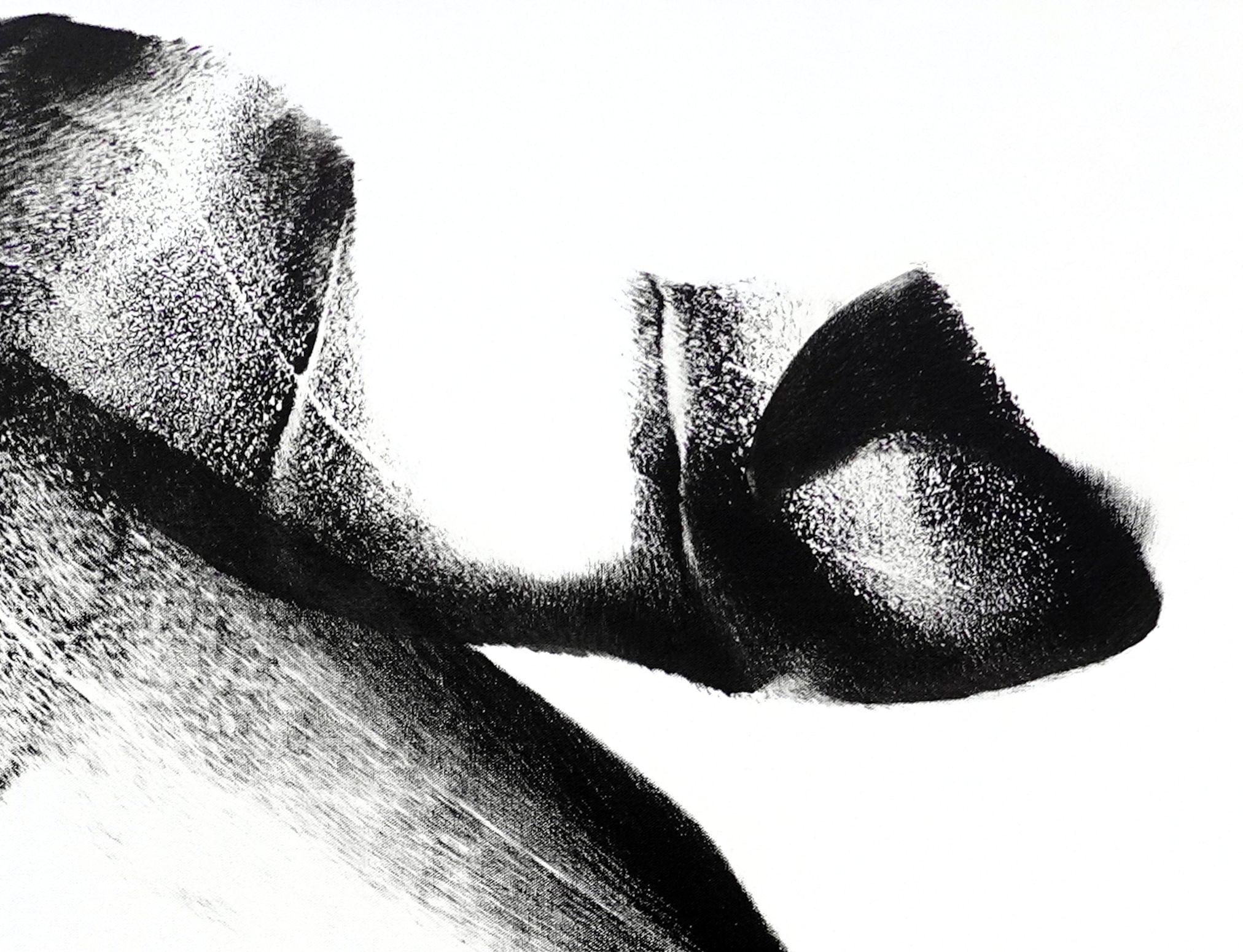 Footloose, Pittura, Acrilico su tela - Abstract Painting Nero di Newel Hunter