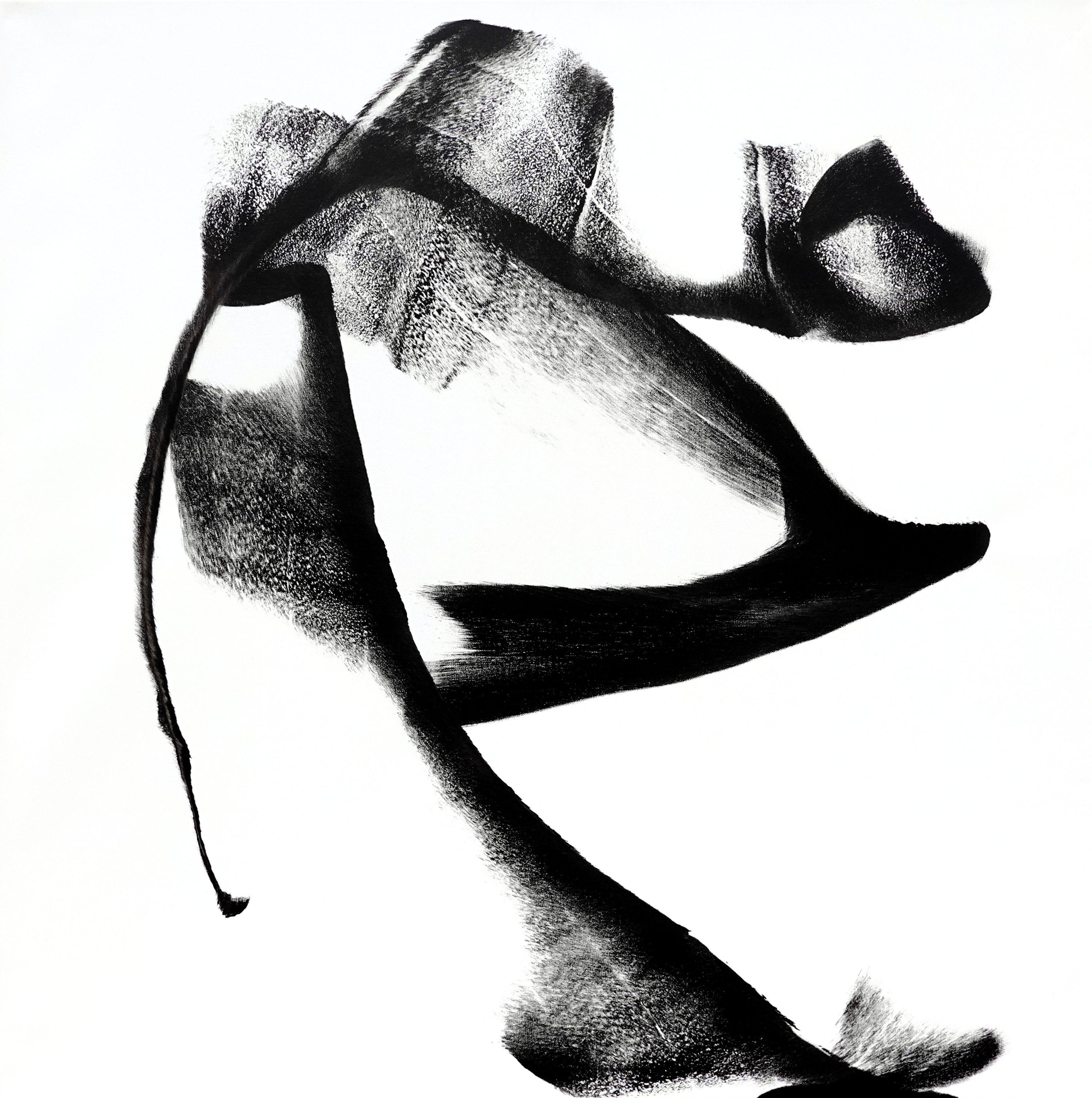 Abstract Painting di Newel Hunter - Footloose, Pittura, Acrilico su tela