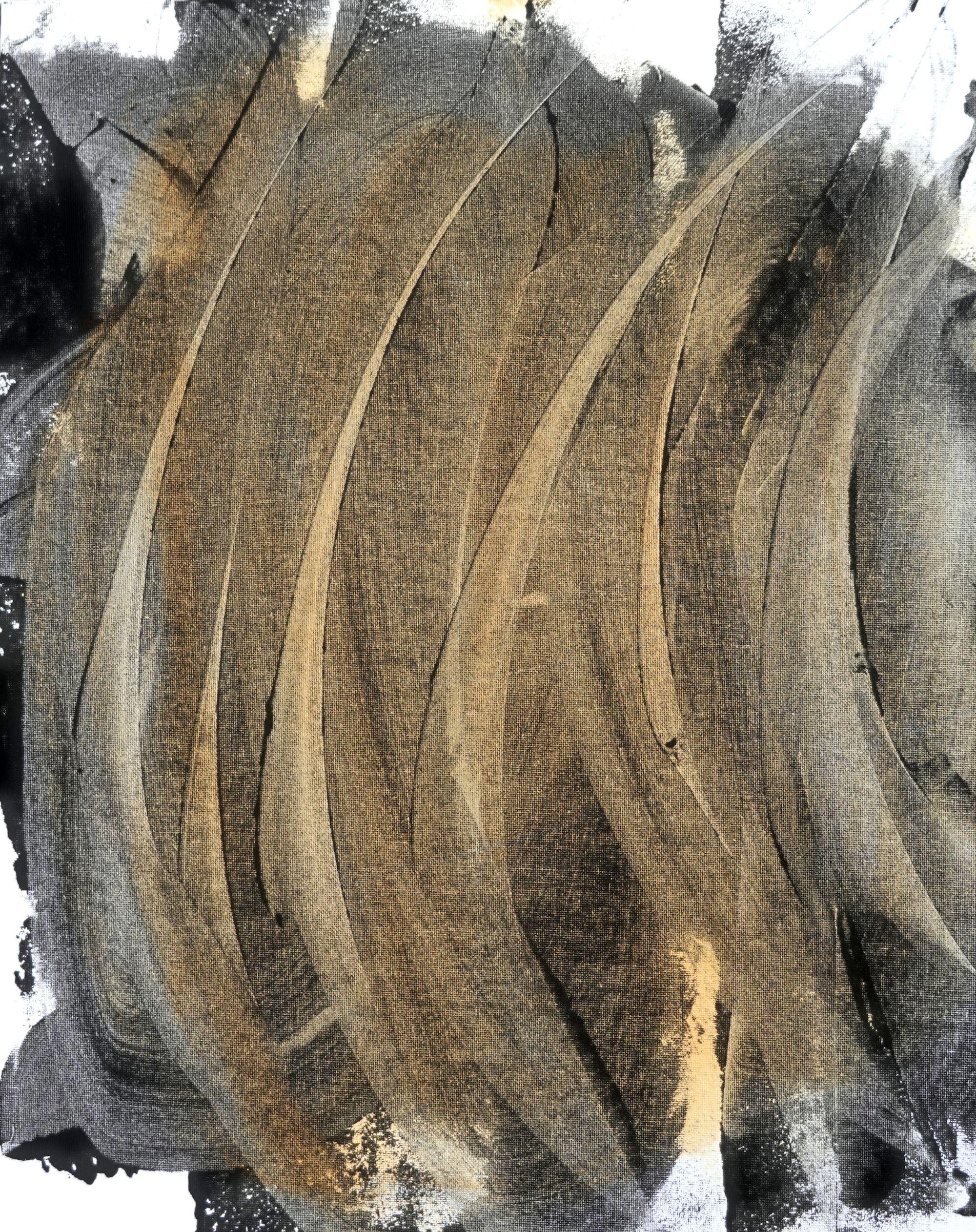 Abstract Painting di Newel Hunter - Forza della natura, Pittura, Acrilico su tela