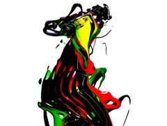 Geisha, Painting, Acrylic on Wood Panel