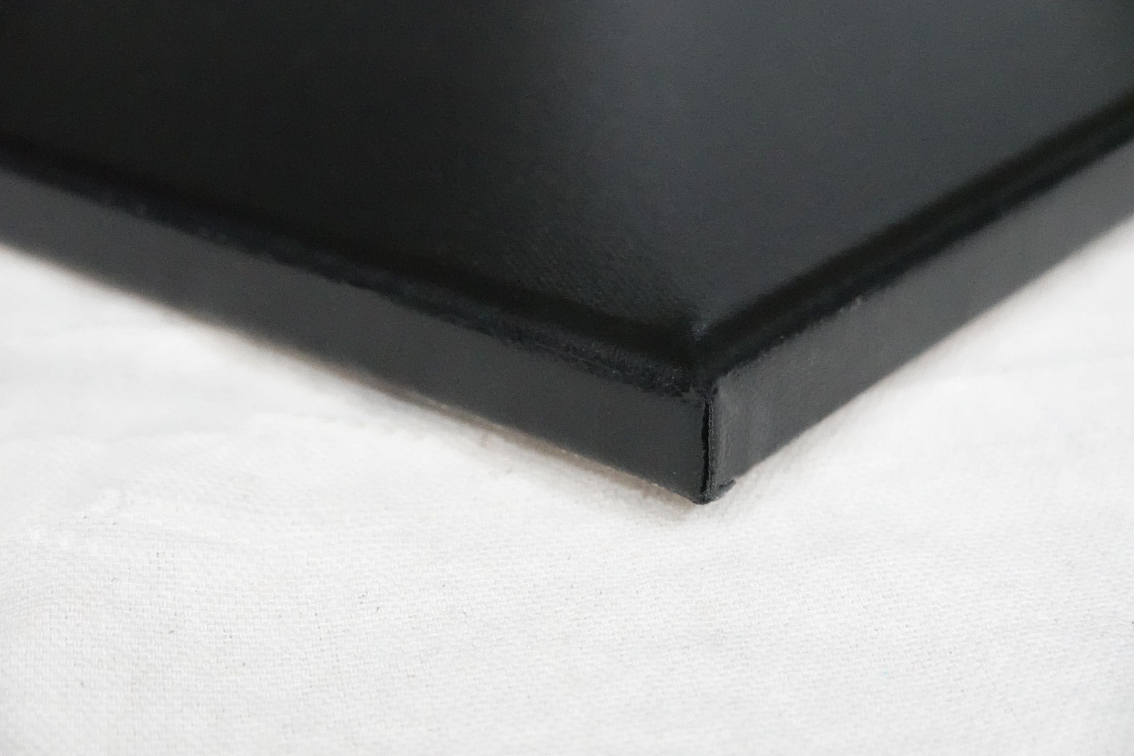 Dittico Hide & Seek, Pittura, Acrilico su tela - Abstract Painting Nero di Newel Hunter