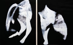 Díptico Encaprichamiento, Pintura, Acrílico sobre lienzo