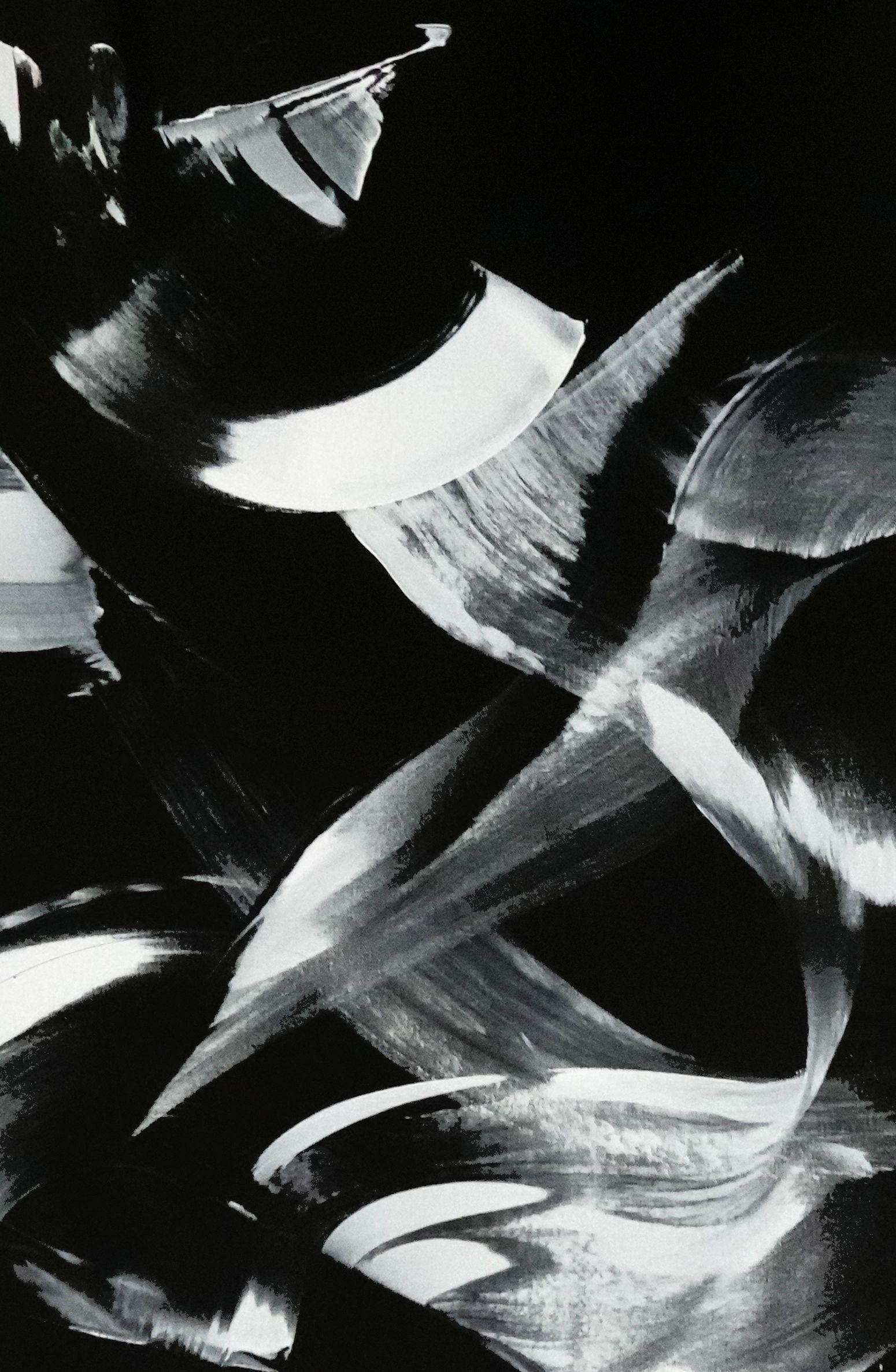 Inchiesta, Pittura, Acrilico su tela - Painting Astratto di Newel Hunter