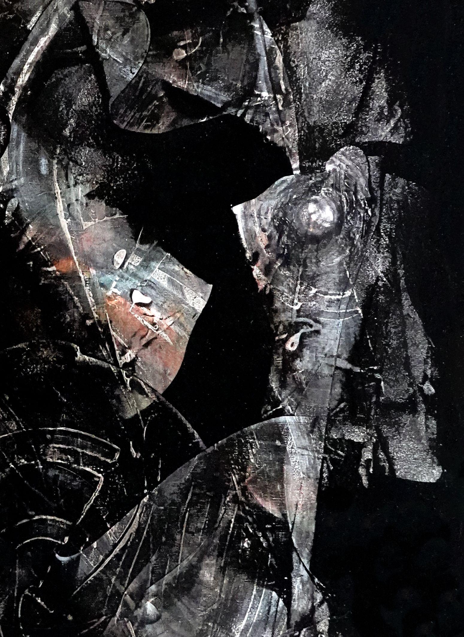 Turno di notte, Pittura, Acrilico su tela - Painting di Newel Hunter