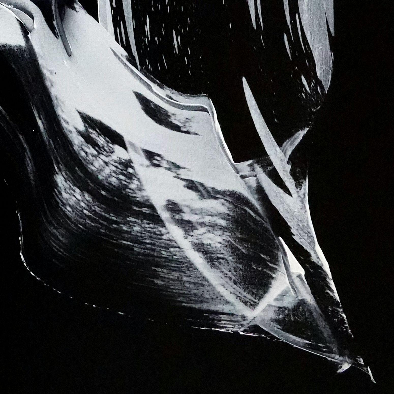 Lasciar correre, Pittura, Acrilico su tela - Abstract Painting Nero di Newel Hunter