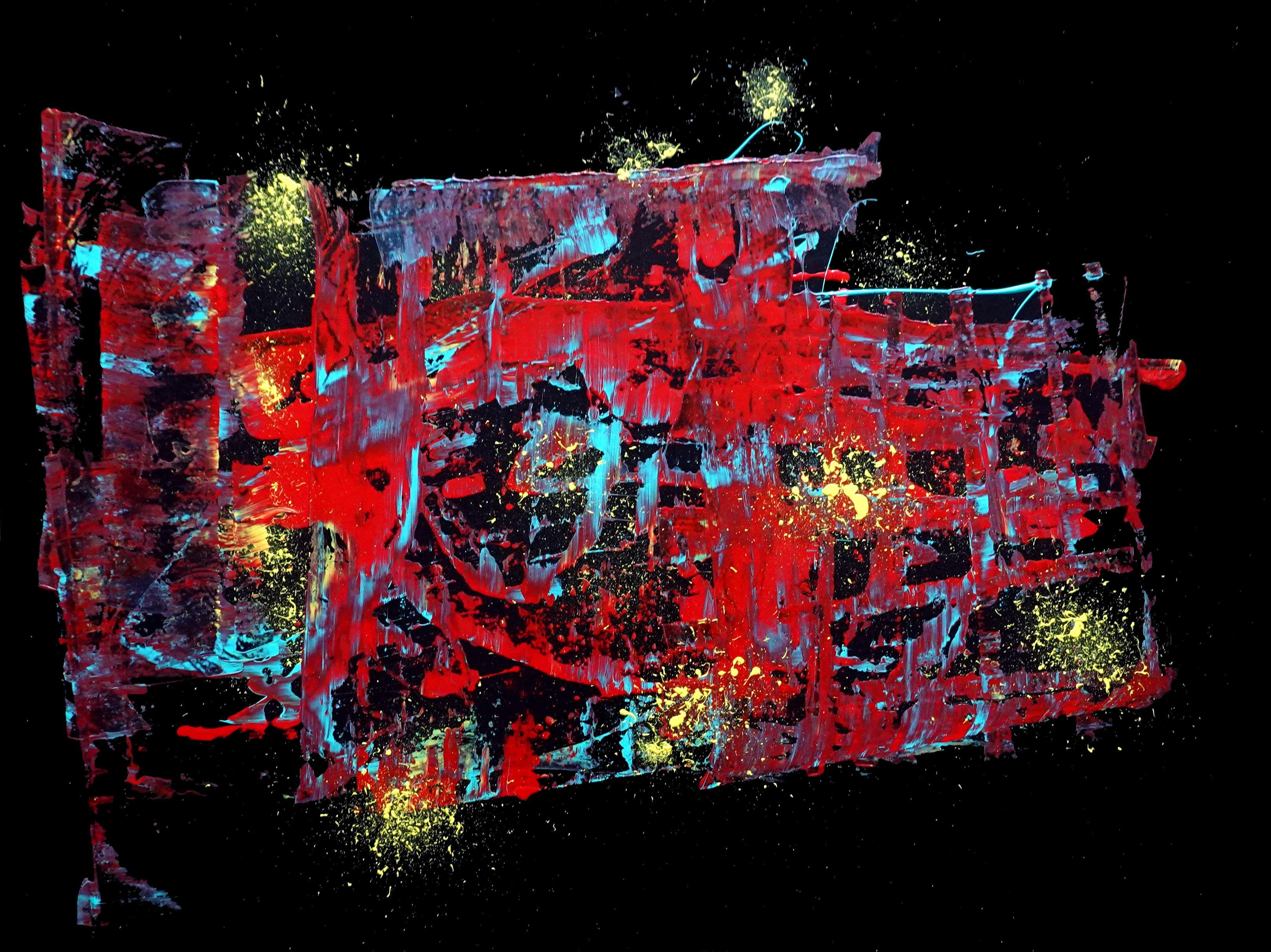 Come se il domani non arrivasse mai, Pittura, Acrilico su tela - Painting di Newel Hunter