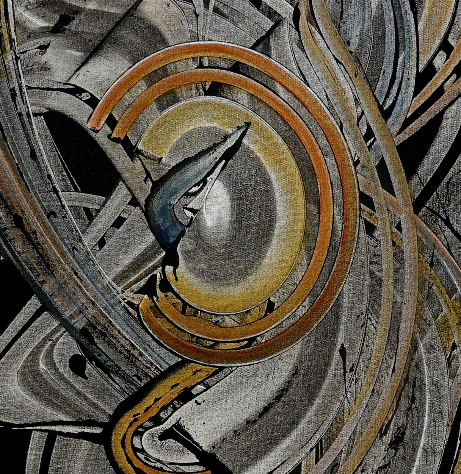 Largo camino por recorrer, Pintura, Acrílico sobre lienzo - Painting Expresionismo abstracto de Newel Hunter