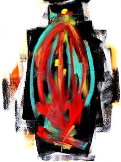 Mirando hacia arriba, Pintura, Acrílico sobre lienzo
