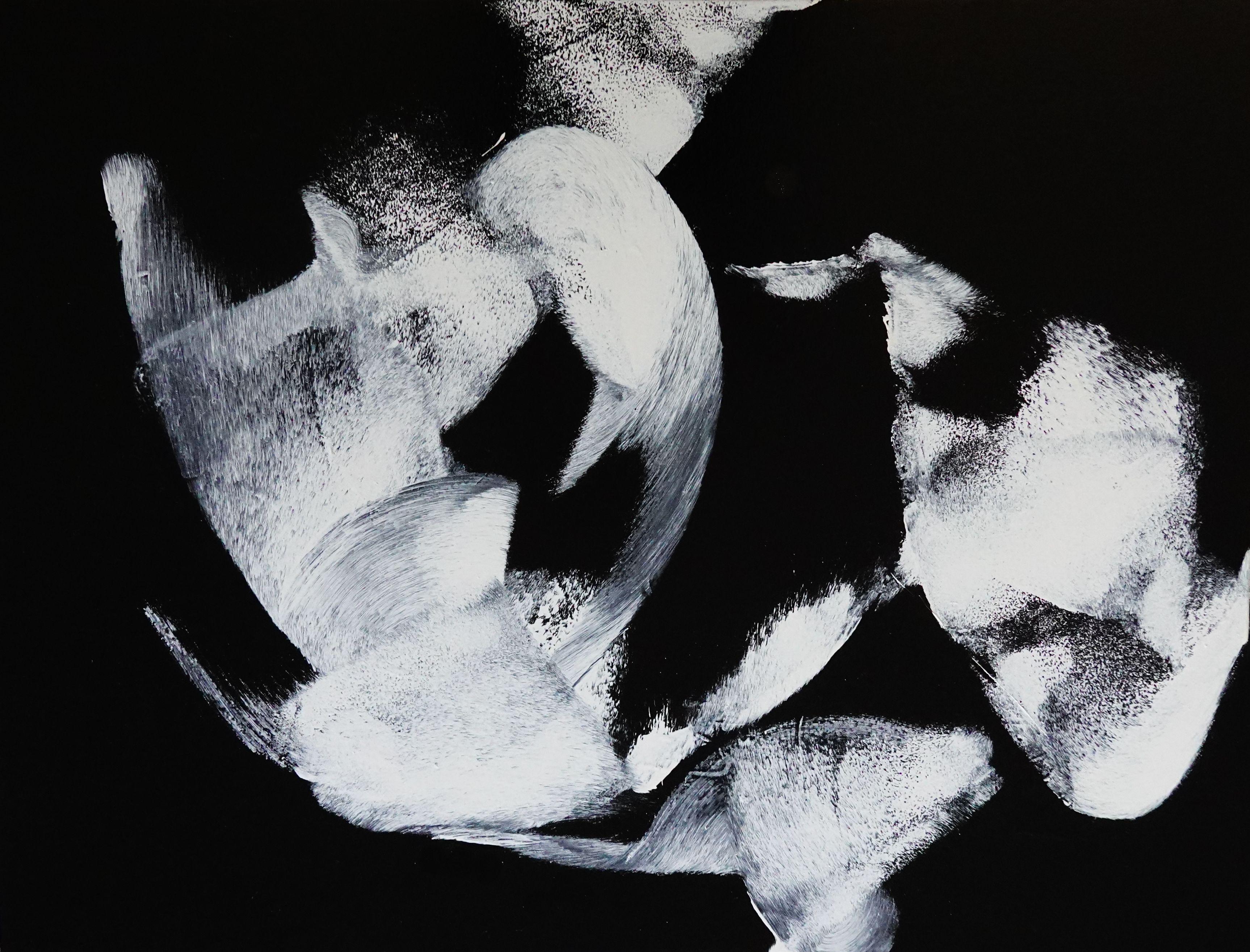 Abstract Painting di Newel Hunter - Migratorio, Pittura, Acrilico su tela
