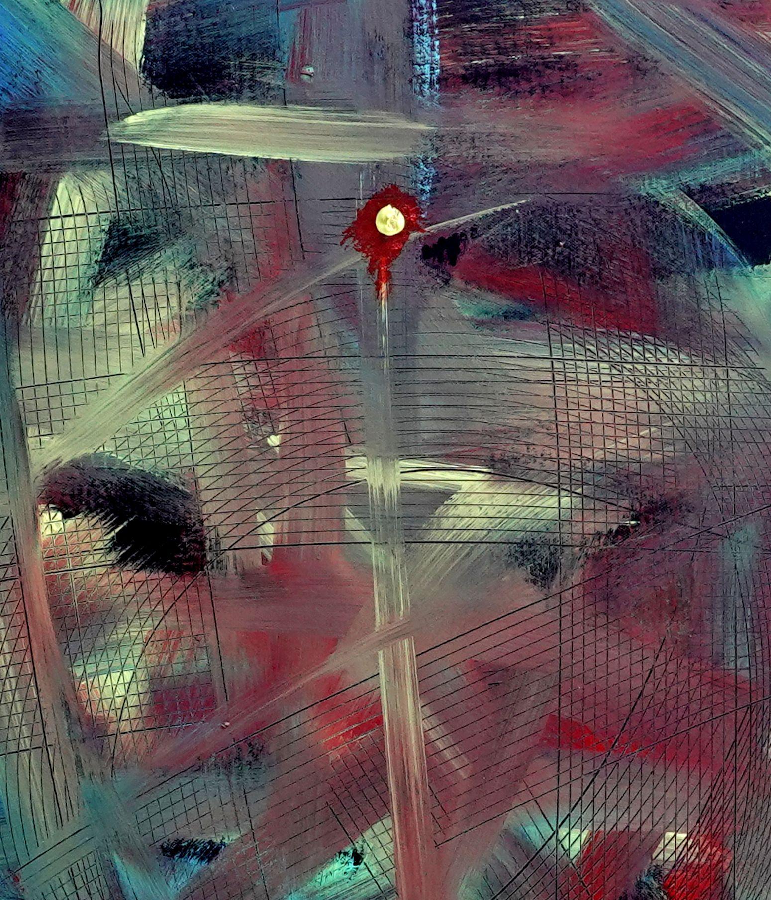 Momento de Claridad, Pintura, Acrílico sobre lienzo - Painting de Newel Hunter