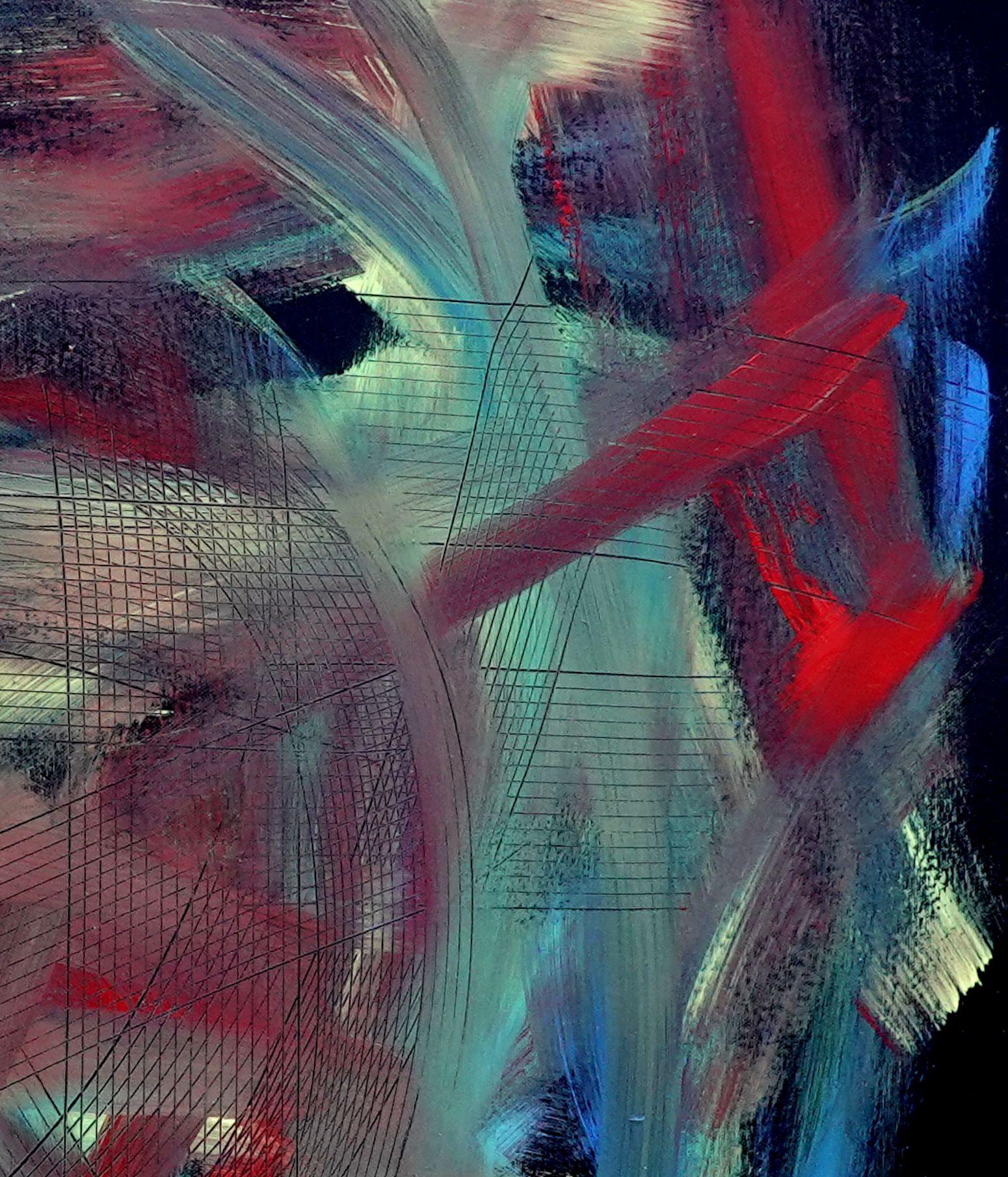 Momento de Claridad, Pintura, Acrílico sobre lienzo - Painting Abstracto de Newel Hunter
