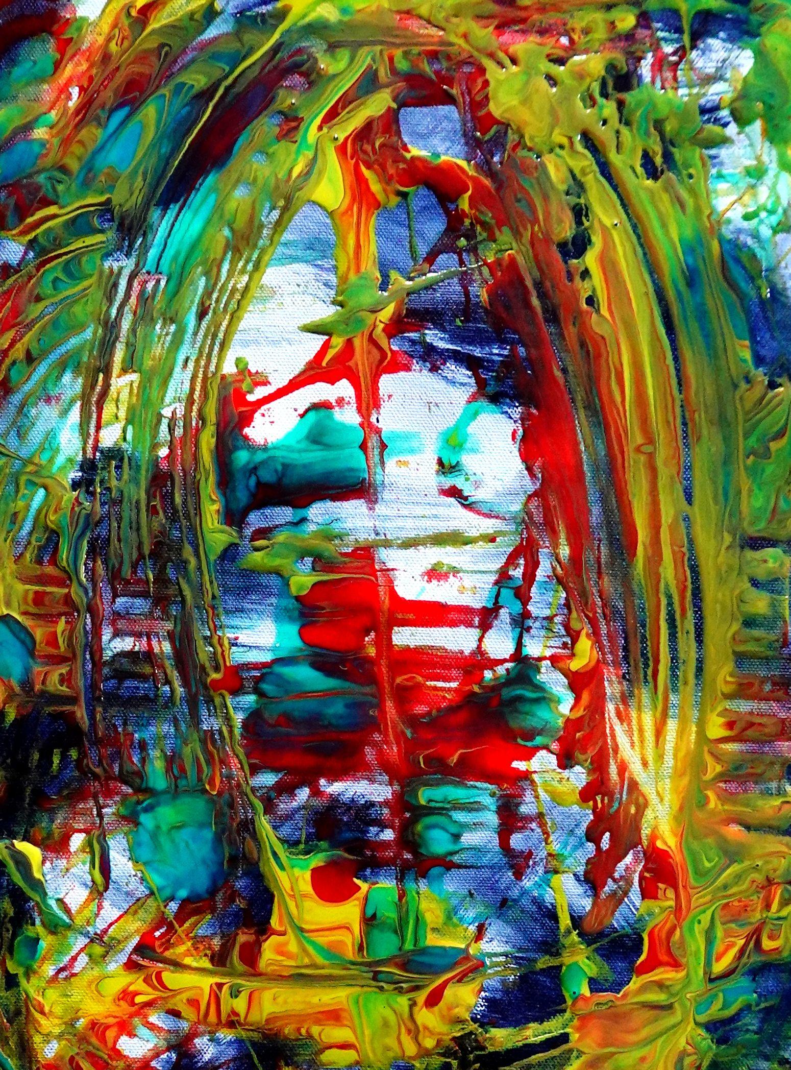 Never Too Late, Gemälde, Acryl auf Leinwand – Painting von Newel Hunter