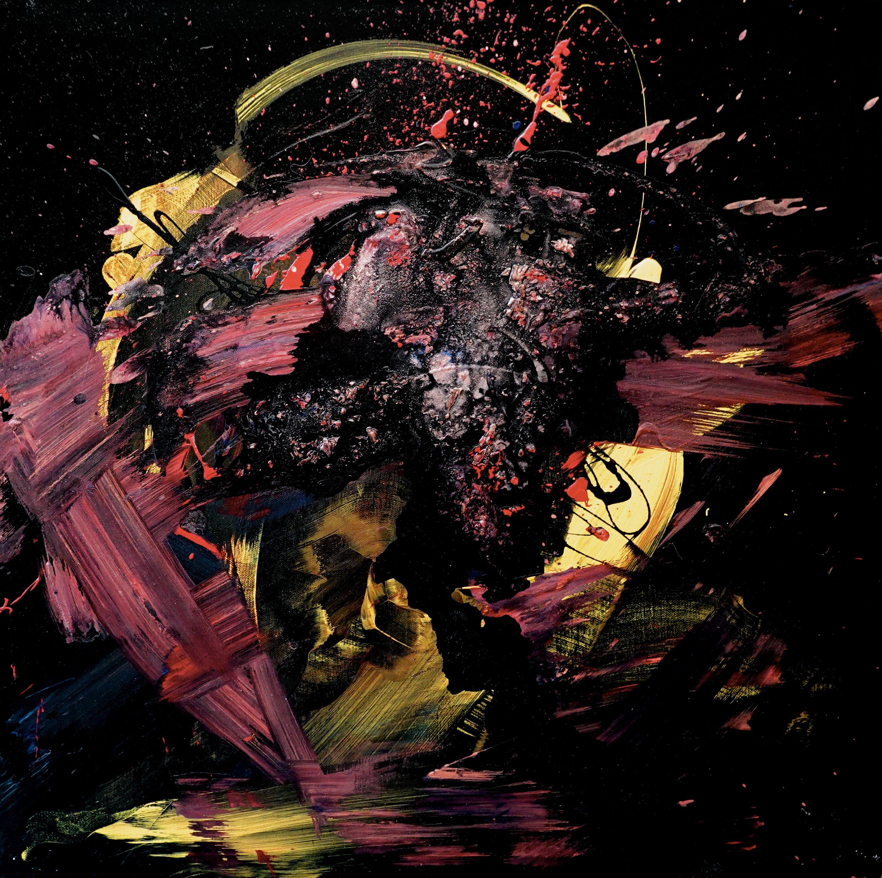 Abstract Painting di Newel Hunter - Turno di notte, Pittura, Acrilico su tela