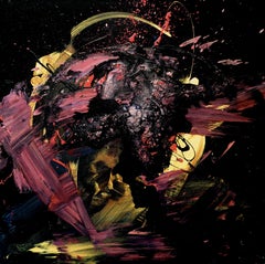 Turno de noche, Pintura, Acrílico sobre lienzo