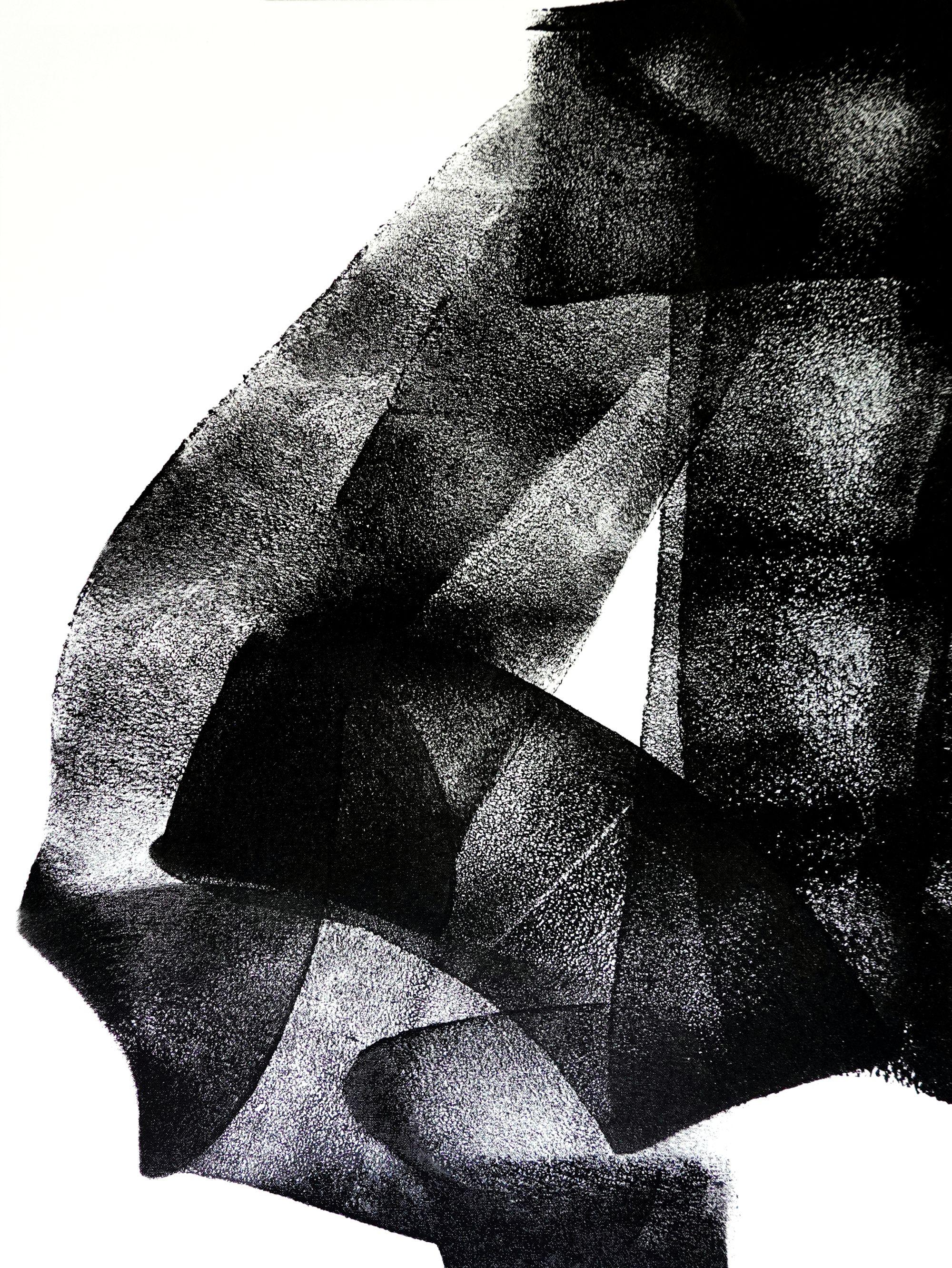 Abstract Painting di Newel Hunter - Off Center, Pittura, Acrilico su tela