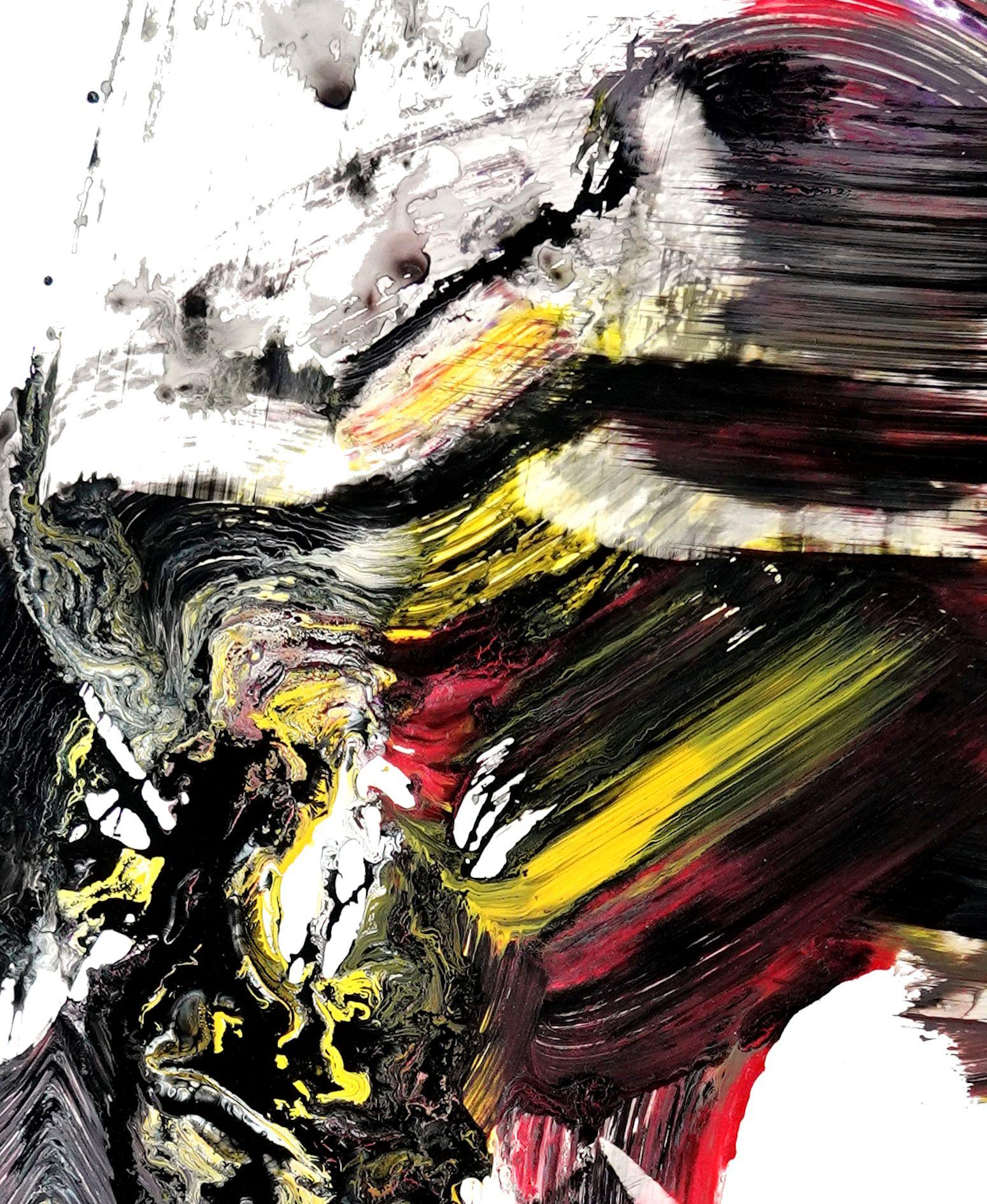 Outgoing Tide, Gemälde, Acryl auf Papier (Abstrakt), Painting, von Newel Hunter