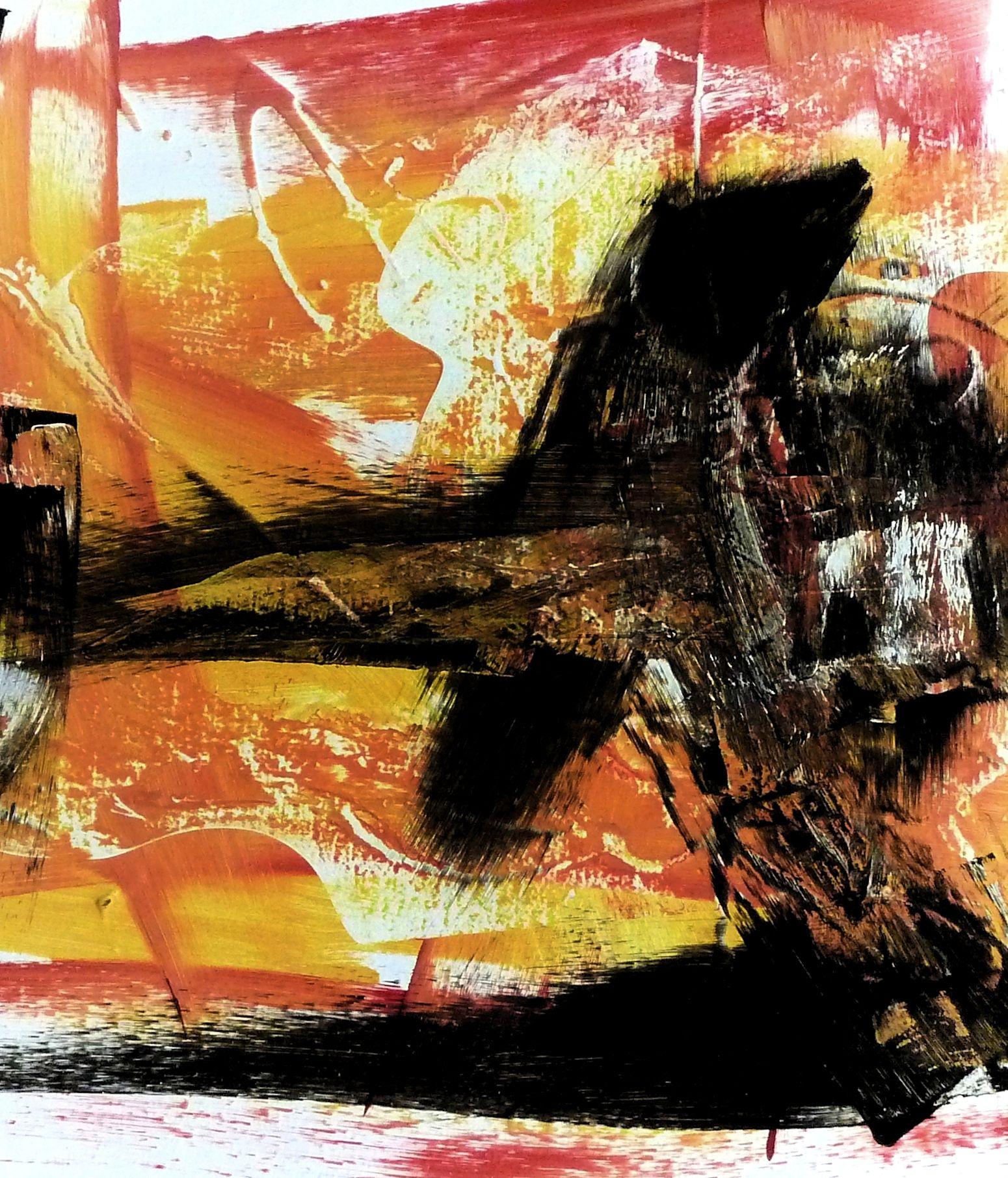 Vite passate, Pittura, Acrilico su tela - Painting Astratto di Newel Hunter