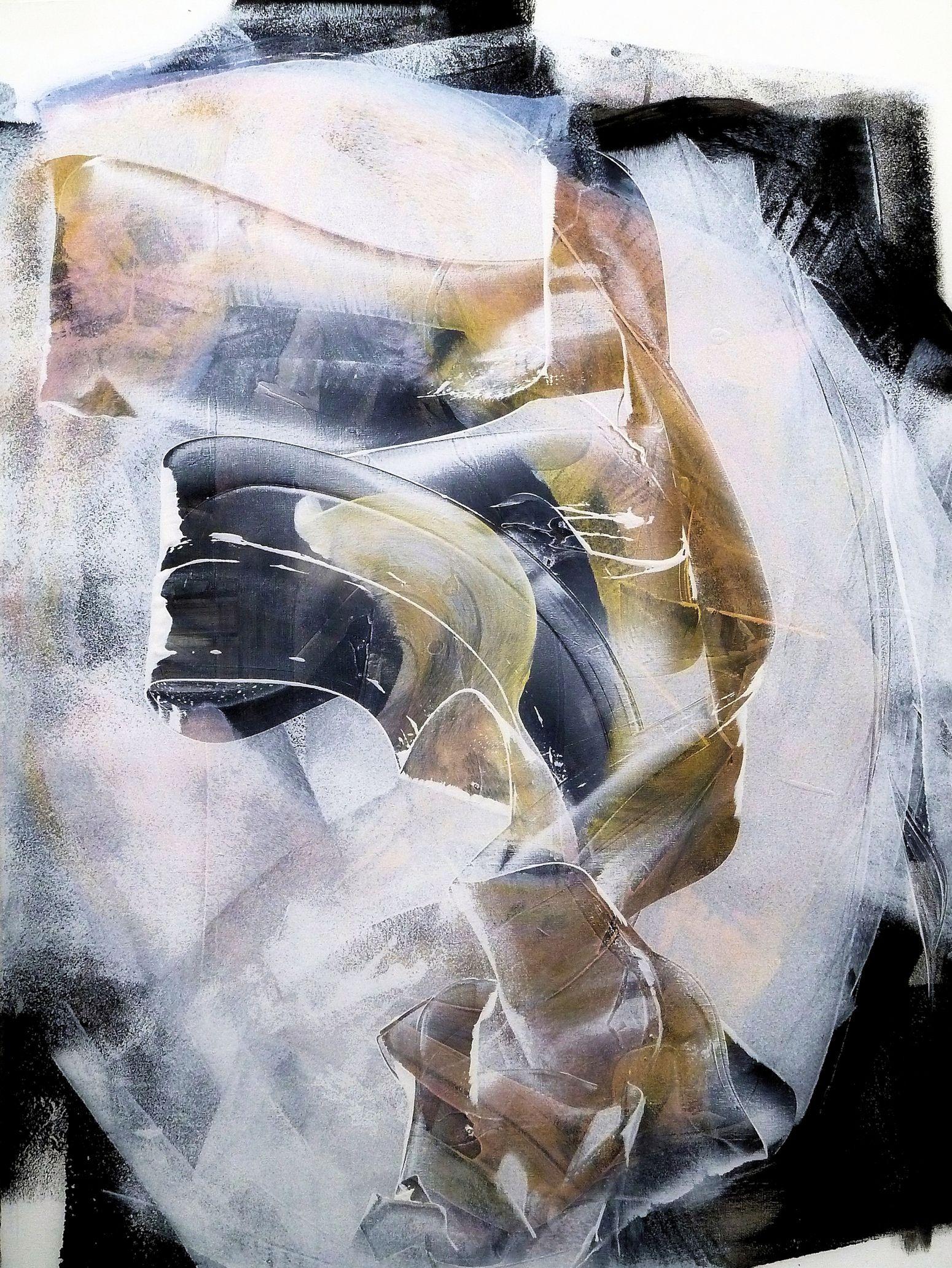 Abstract Painting di Newel Hunter - Raggiungerlo, Pittura, Acrilico su tela