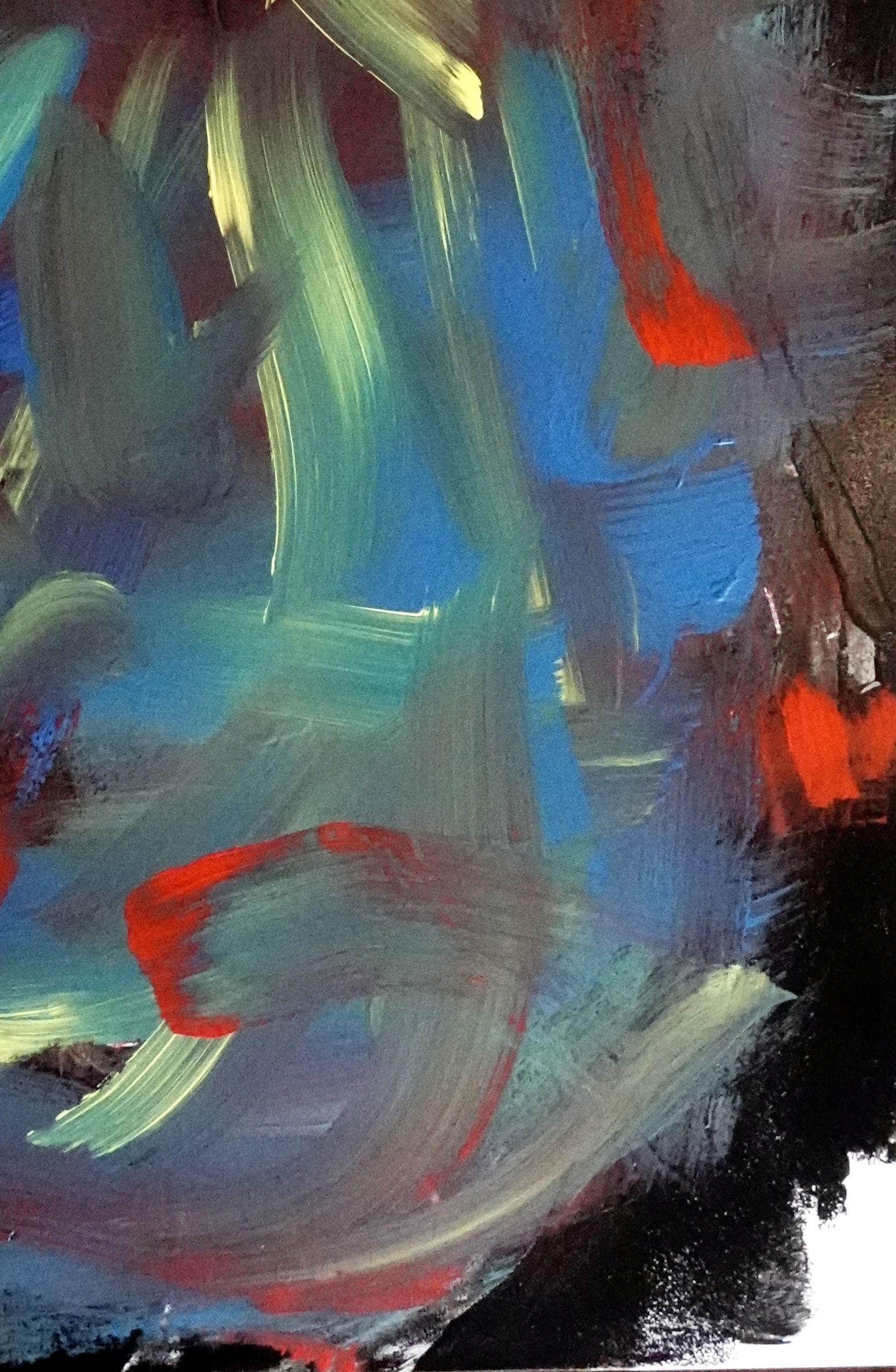 Capelli rossi con riflessi, Pittura, Acrilico su tela - Painting di Newel Hunter