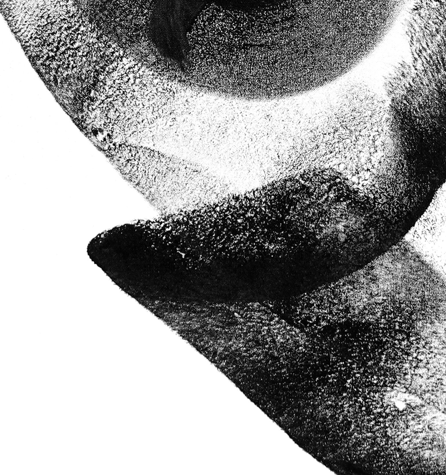 Reverie, Pittura, Acrilico su tela - Abstract Painting Nero di Newel Hunter