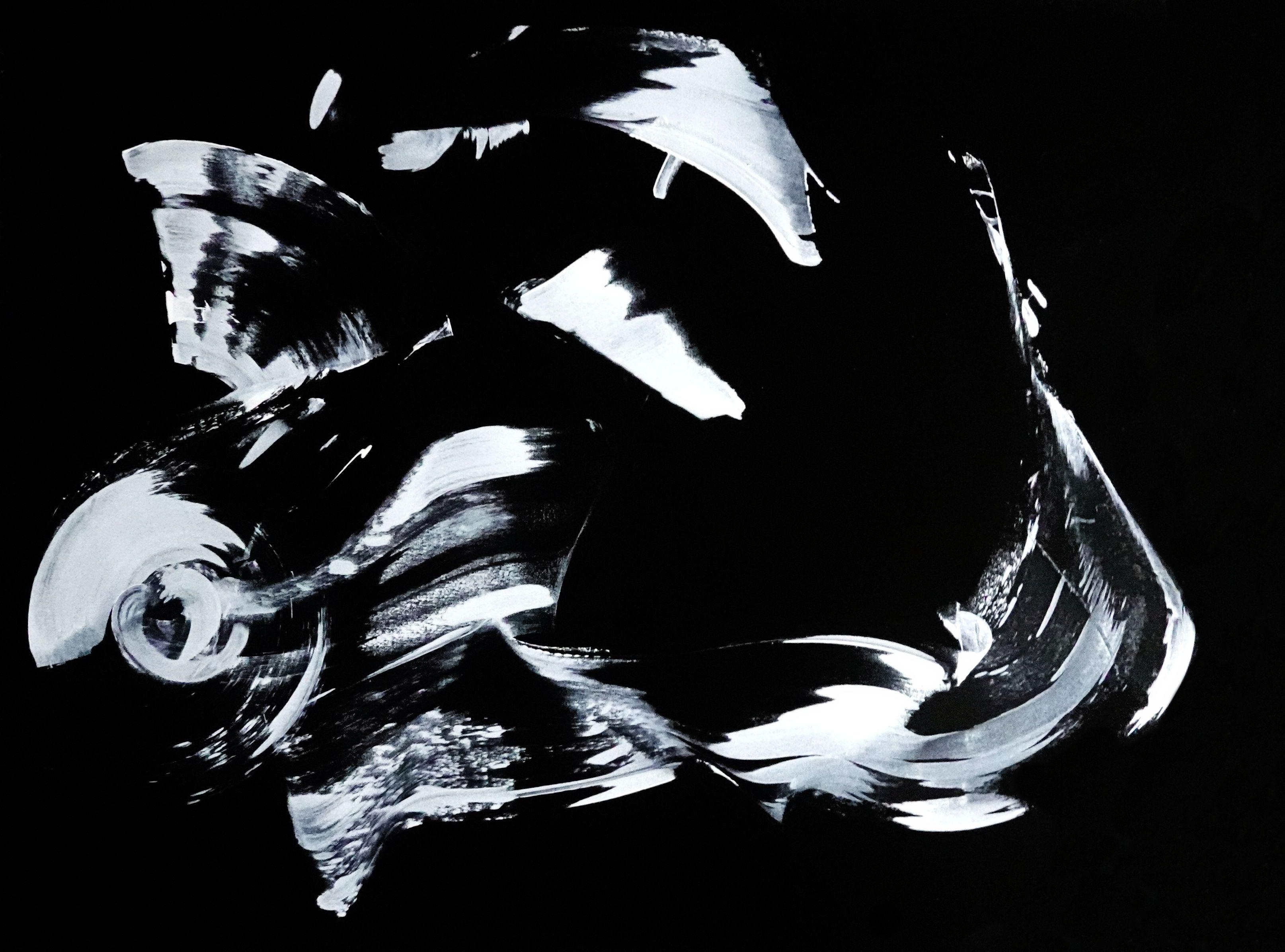 Abstract Painting di Newel Hunter - Scooter, Pittura, Acrilico su tela
