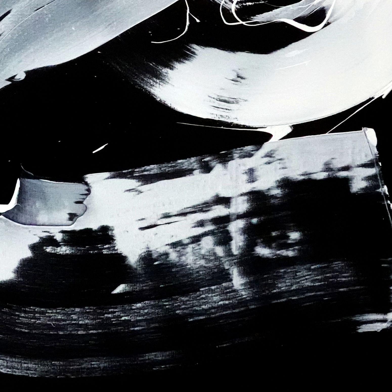 Sightseer, Pittura, Acrilico su tela - Abstract Painting Nero di Newel Hunter