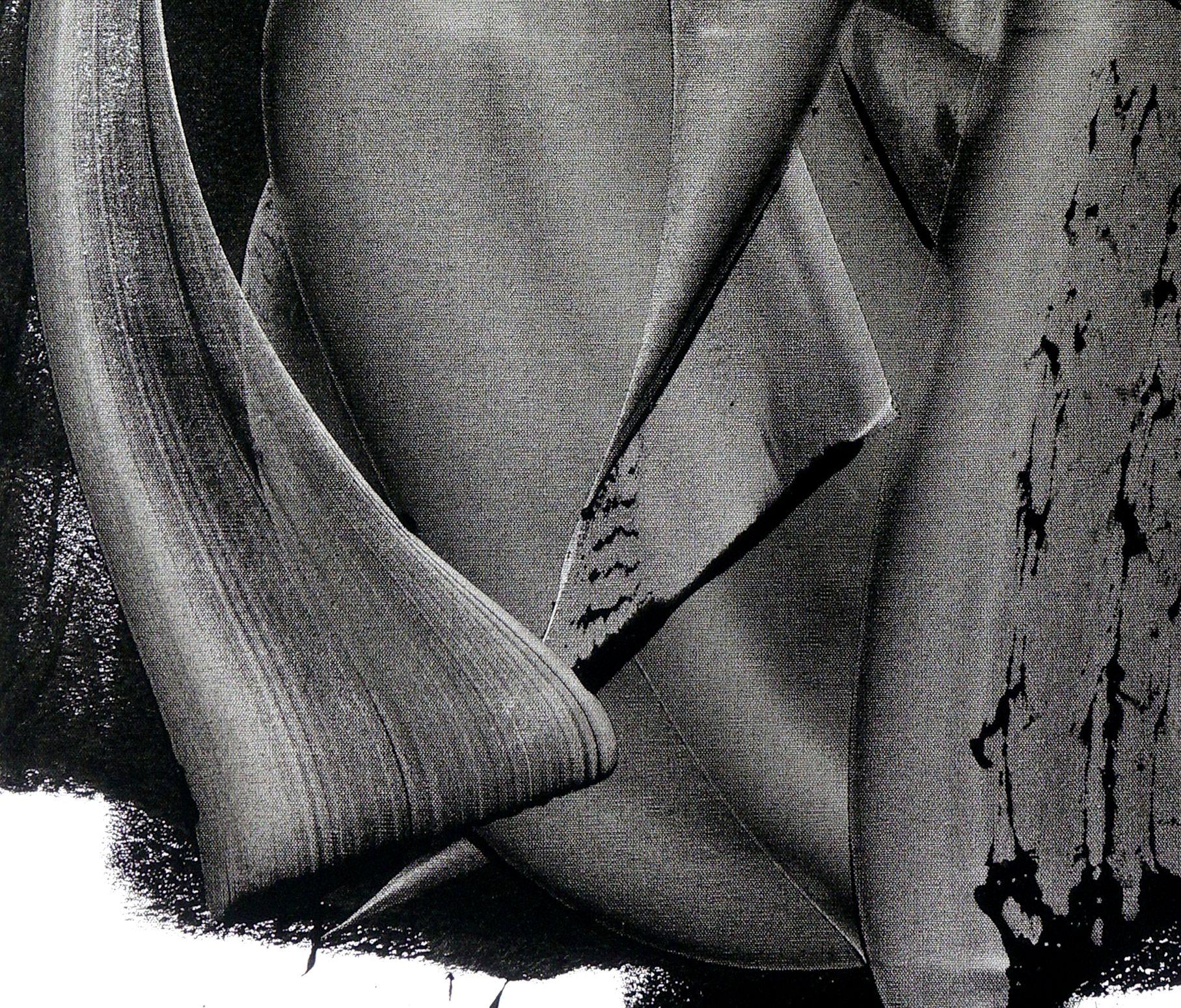 Suave y Lento, Pintura, Acrílico sobre lienzo - Abstract Painting Negro de Newel Hunter
