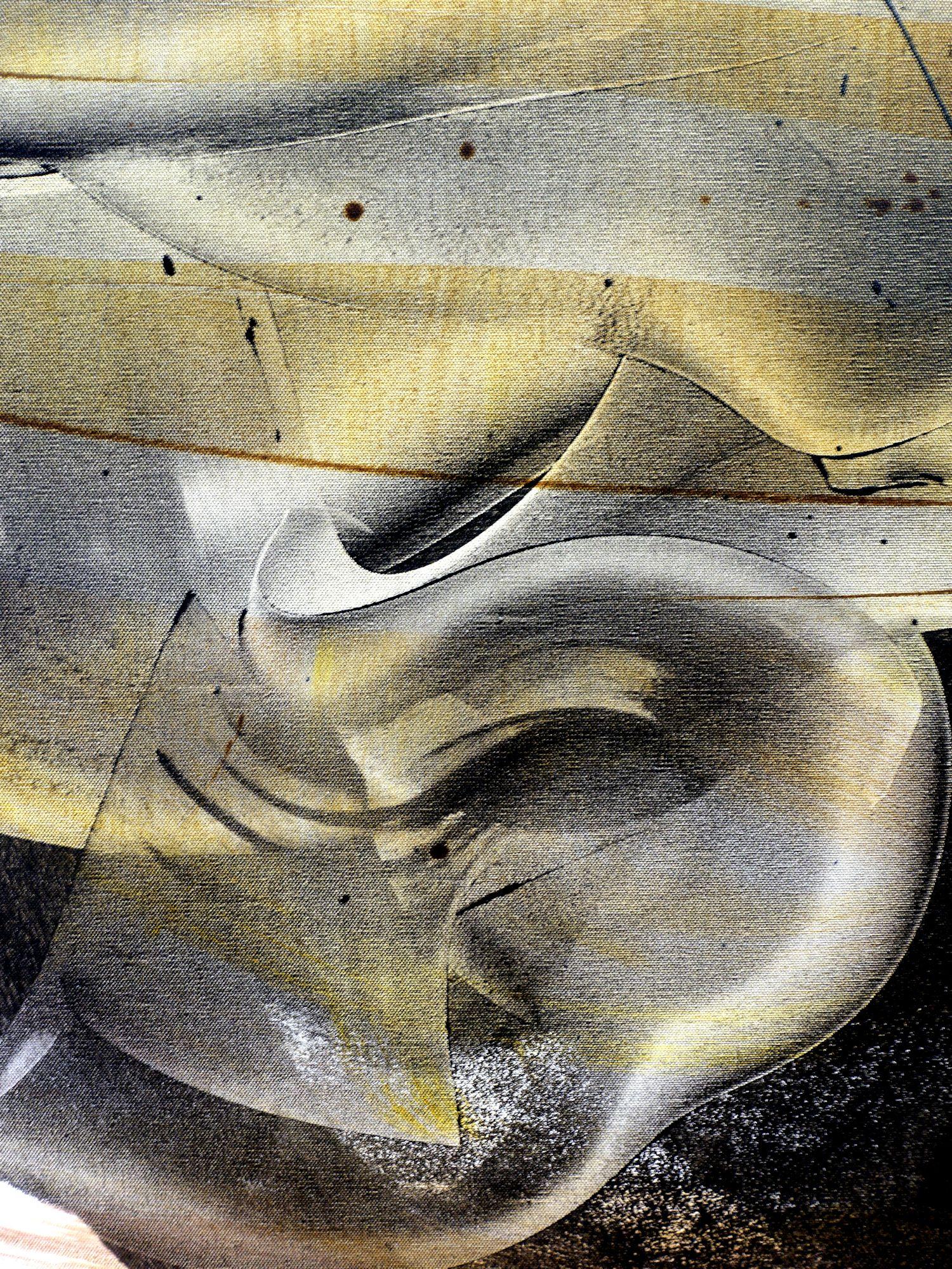 Carica a molla, Pittura, Acrilico su tela - Painting Astratto di Newel Hunter