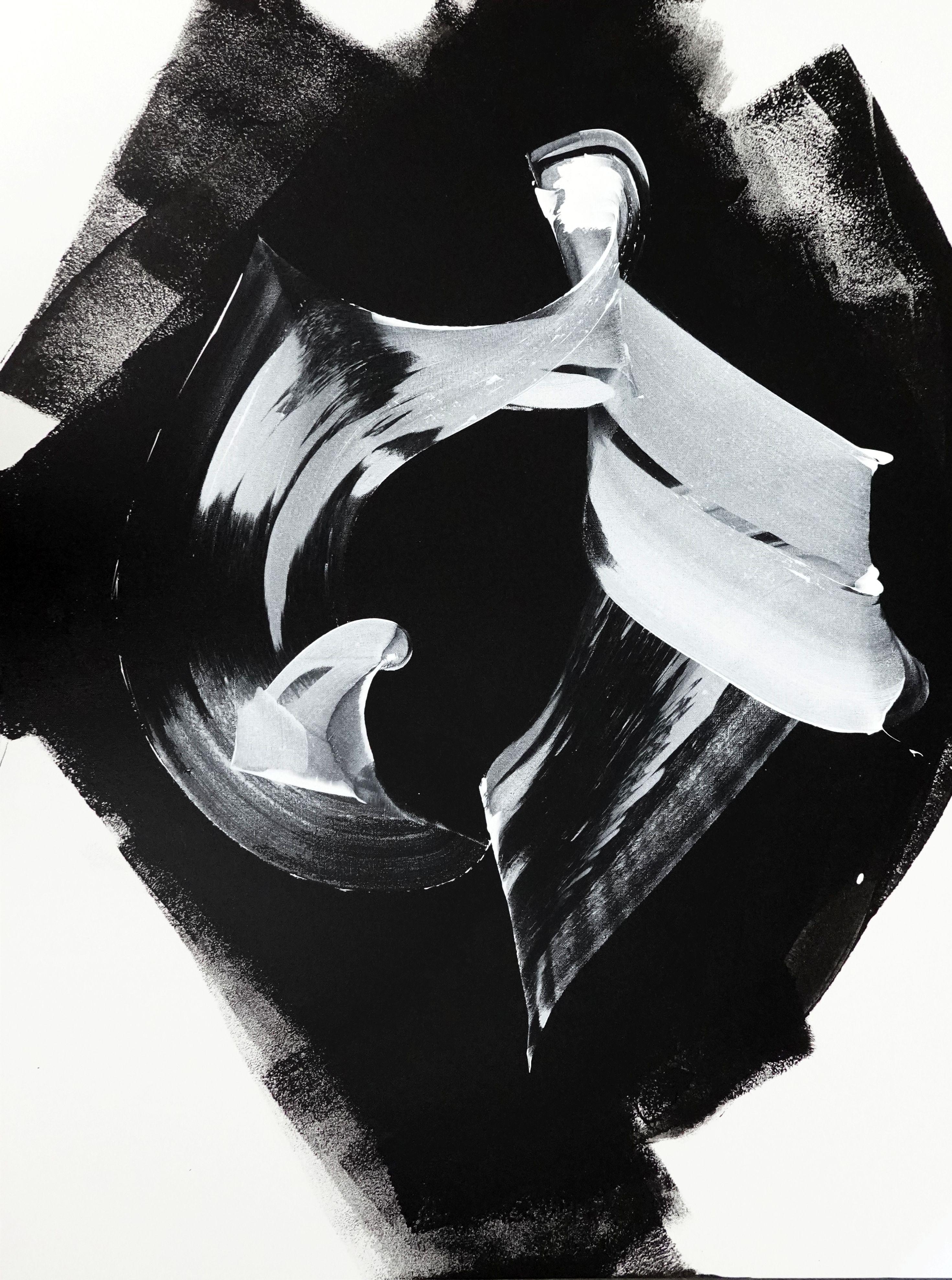 Abstract Painting di Newel Hunter - Ricominciare, Pittura, Acrilico su tela