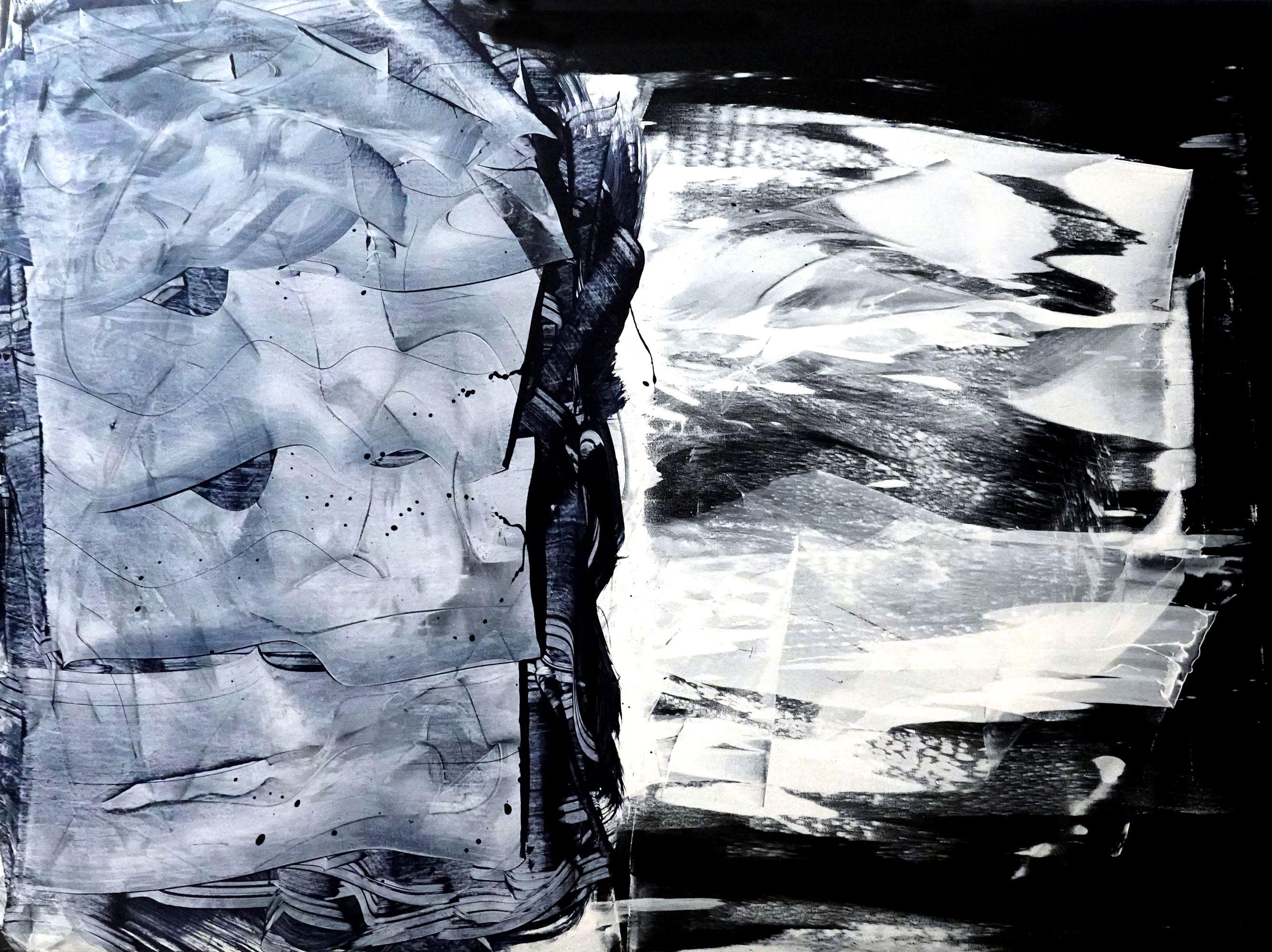 Abstract Painting di Newel Hunter - Saldo di fronte a tutto questo, Pittura, Acrilico su tela