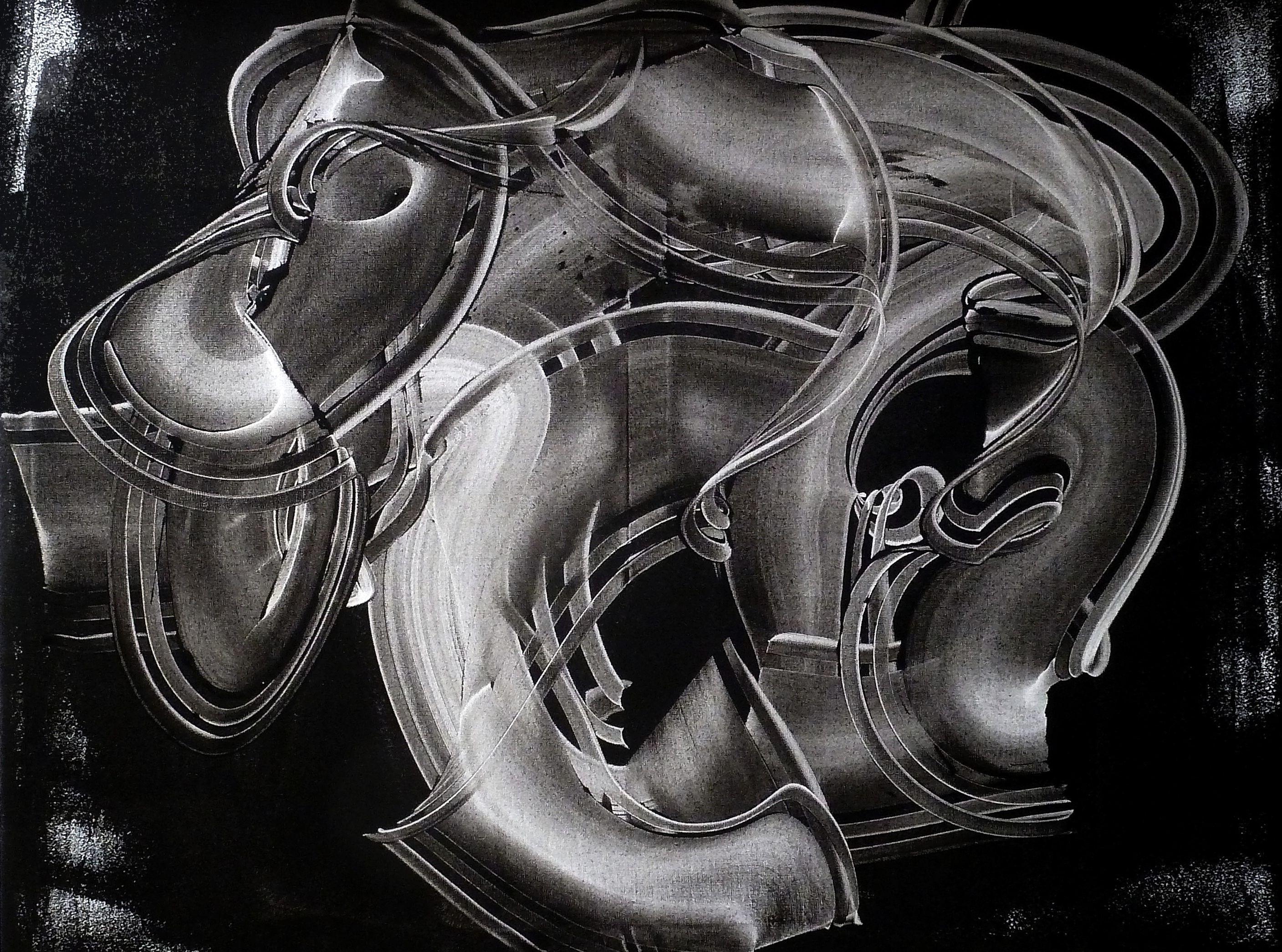 Abstract Painting di Newel Hunter - Suono surround, Pittura, Acrilico su tela
