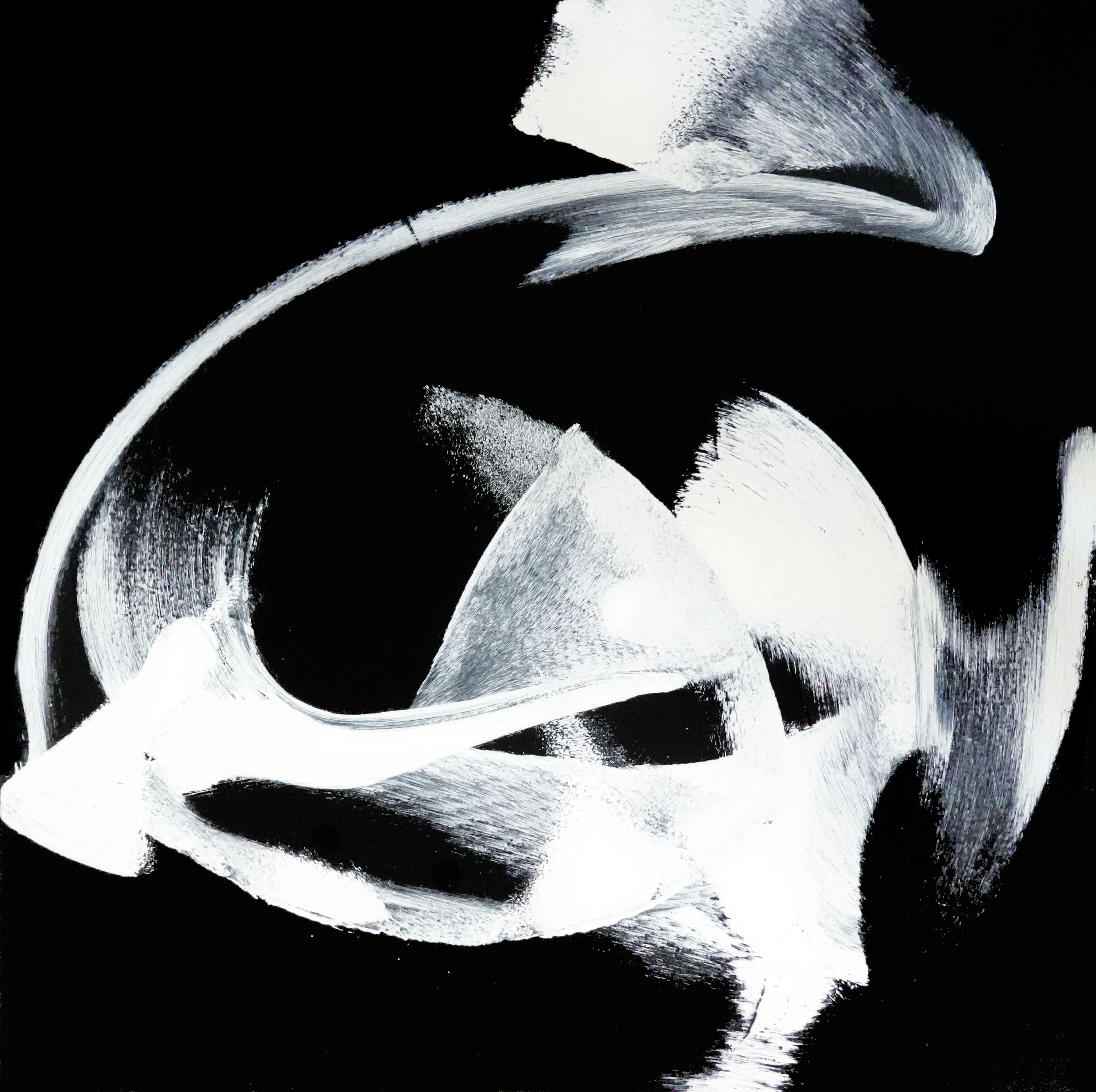 Abstract Painting di Newel Hunter - Swept Away, Pittura, Acrilico su tela