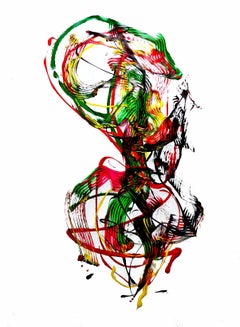 Domar al dragón, Pintura, Acrílico sobre lienzo
