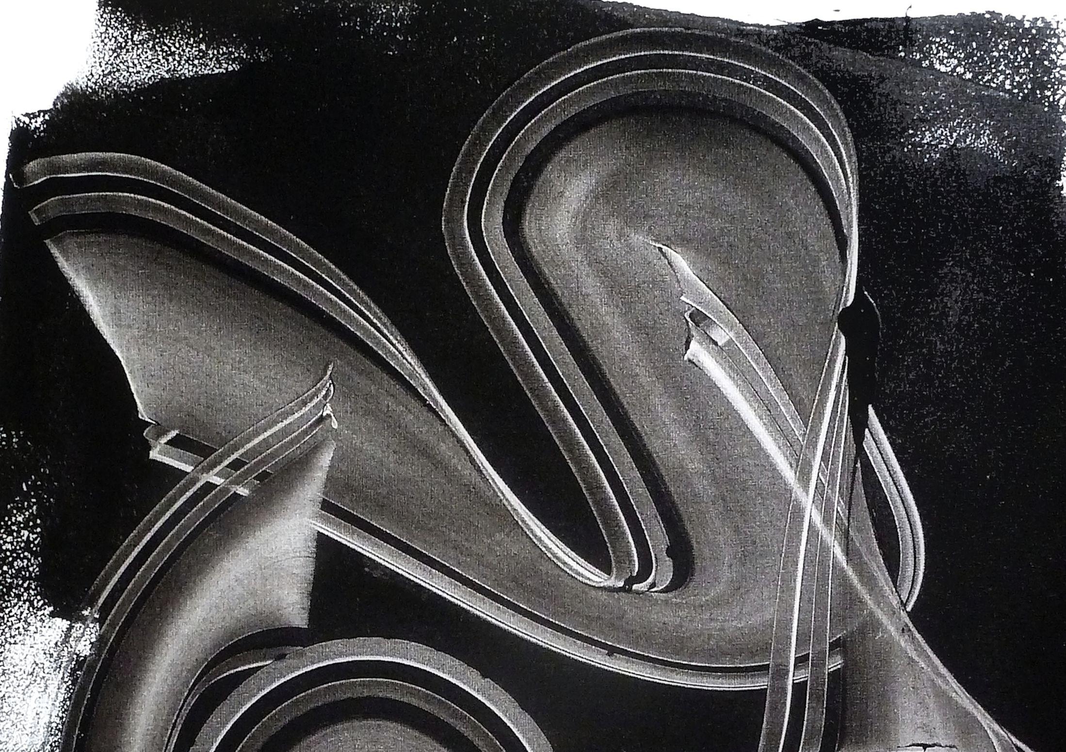 L'abbraccio, Pittura, Acrilico su tela - Painting Astratto di Newel Hunter