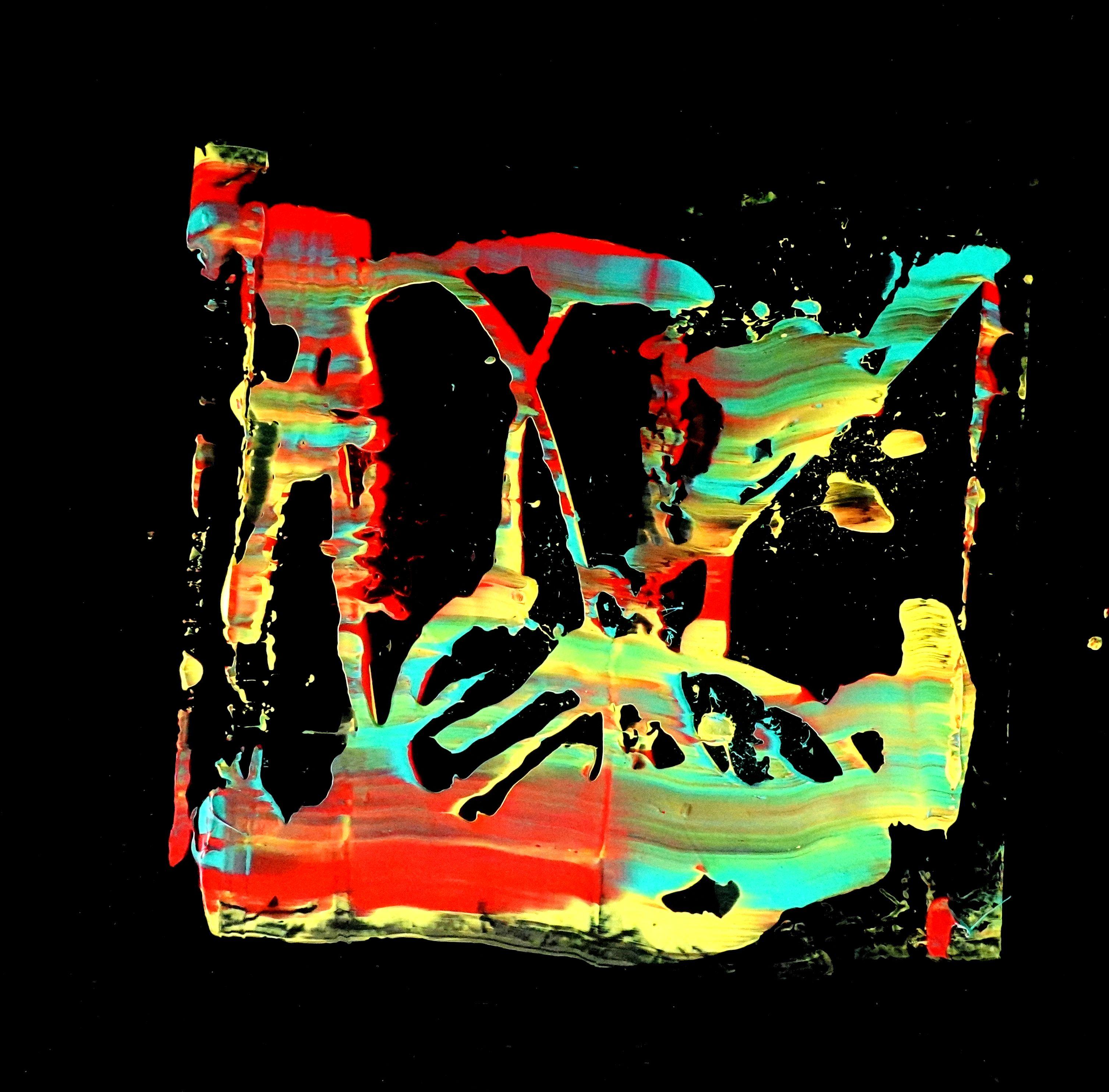 Abstract Painting Newel Hunter - The Ferryman, Peinture, Acrylique sur Toile