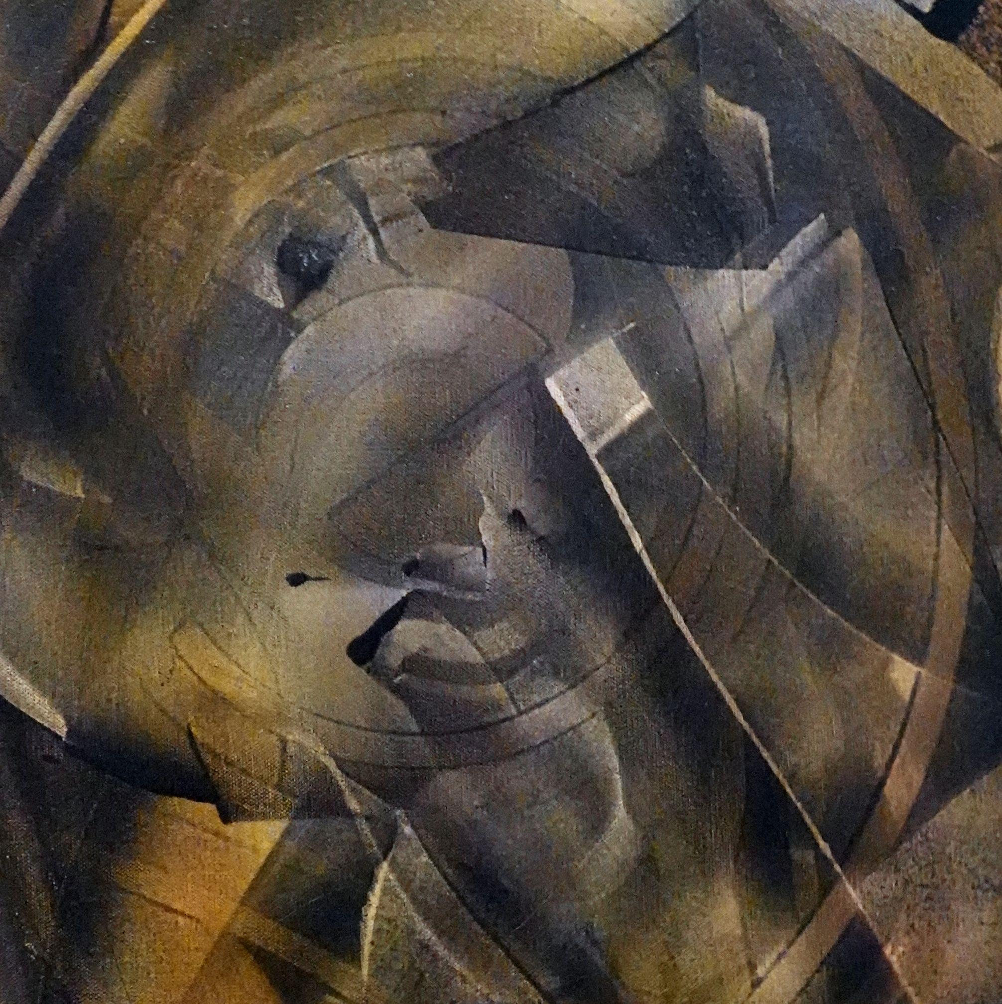 La ragazza dei miei sogni, Pittura, Acrilico su tela - Painting Astratto di Newel Hunter