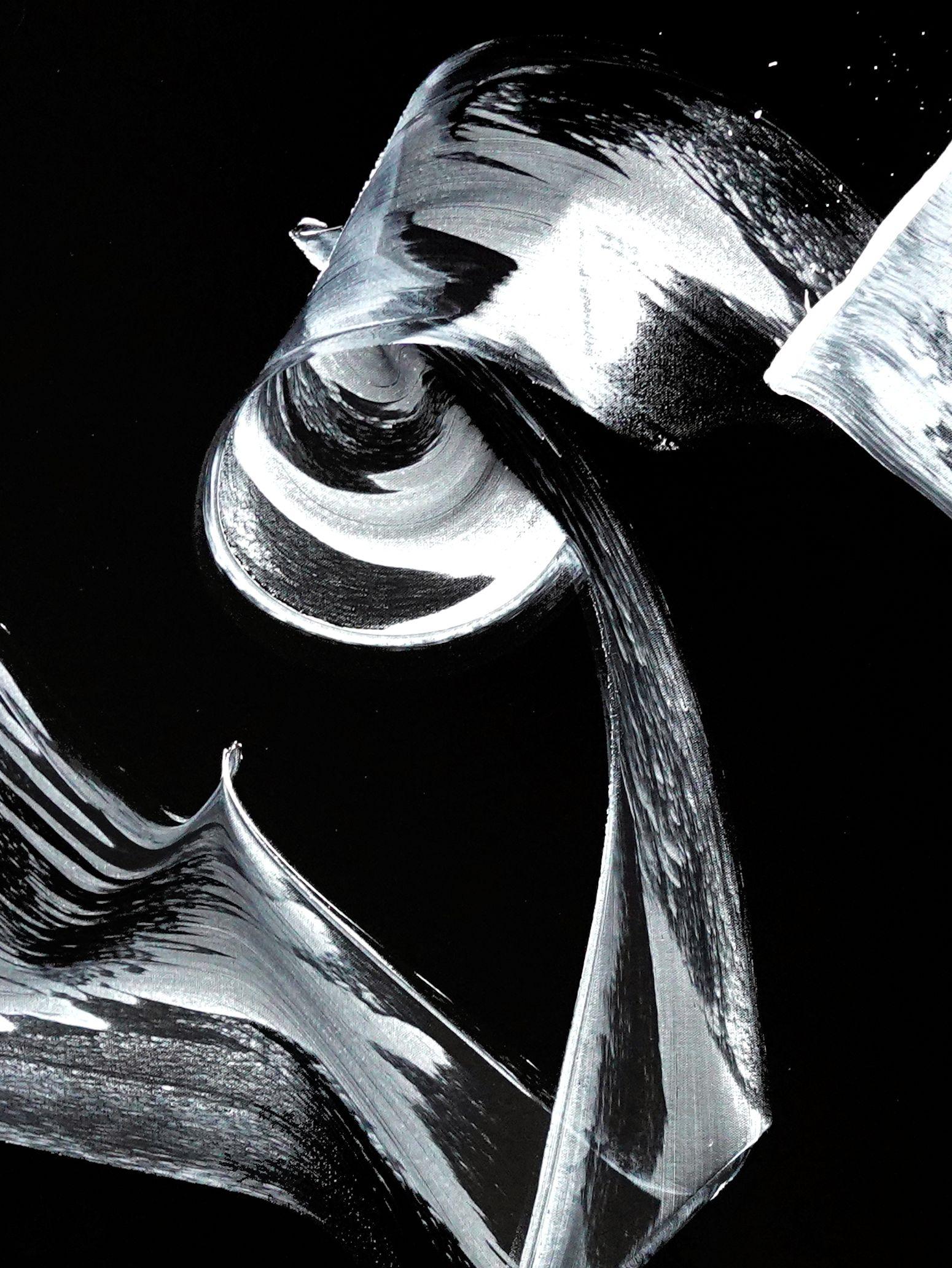 Turnaround, Pittura, Acrilico su tela - Painting Astratto di Newel Hunter