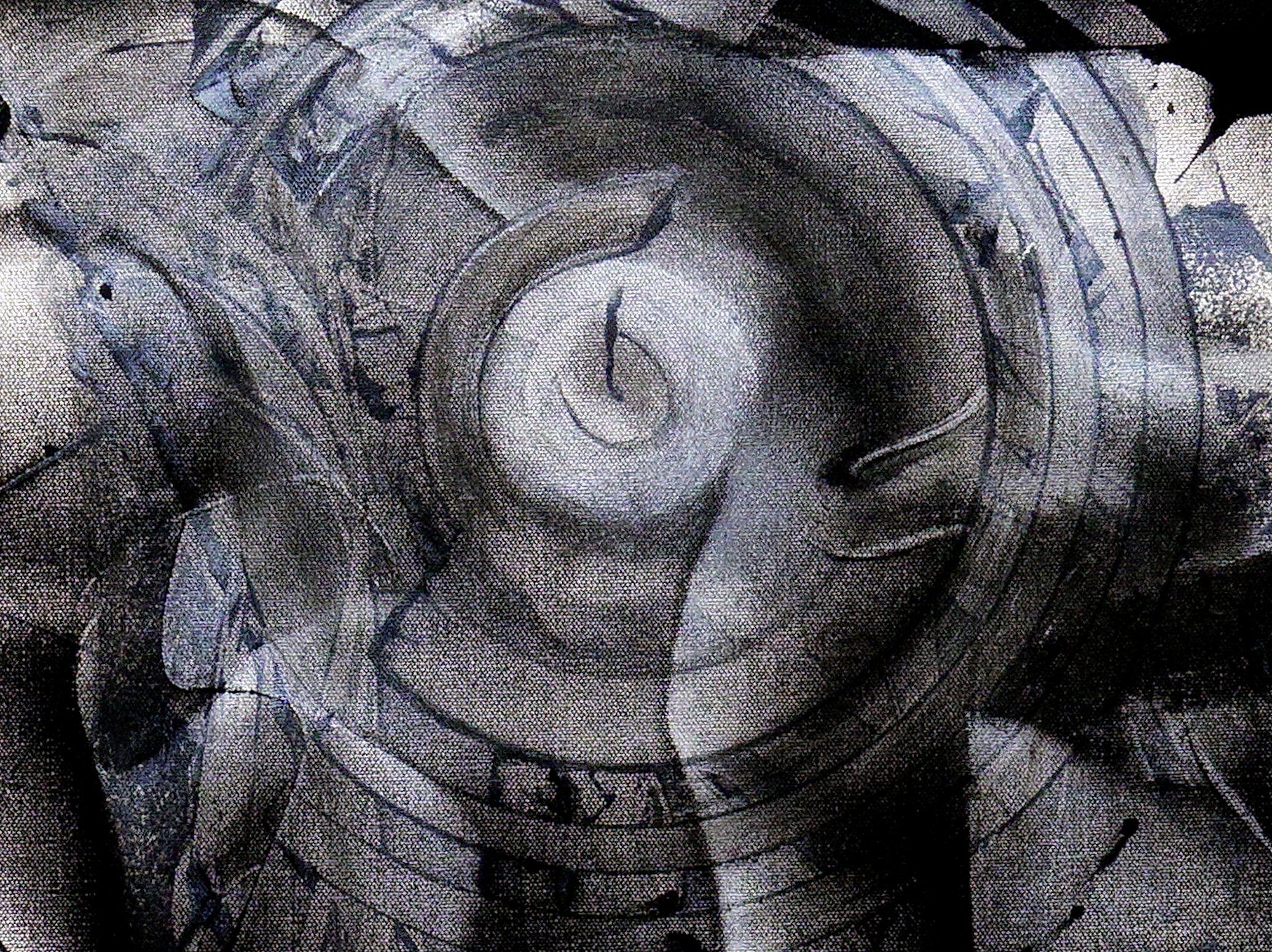 Destino incierto, Pintura, Acrílico sobre lienzo - Painting de Newel Hunter